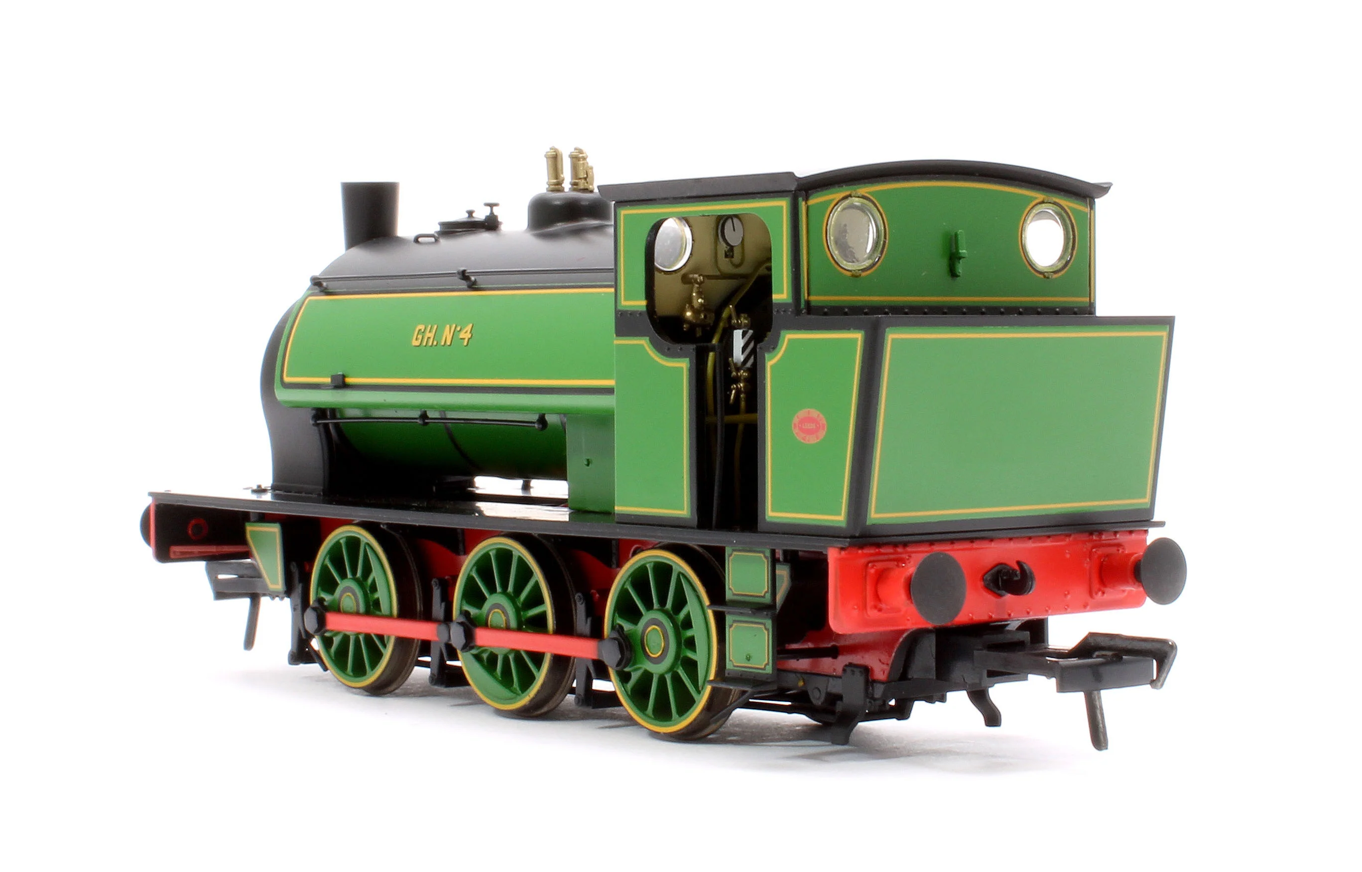 903515 16” Hunslet No. 4, Glasshoughton Colliery Lined Green, Stovepipe Chimney, No. 3855 - DCC Sound - Image 2