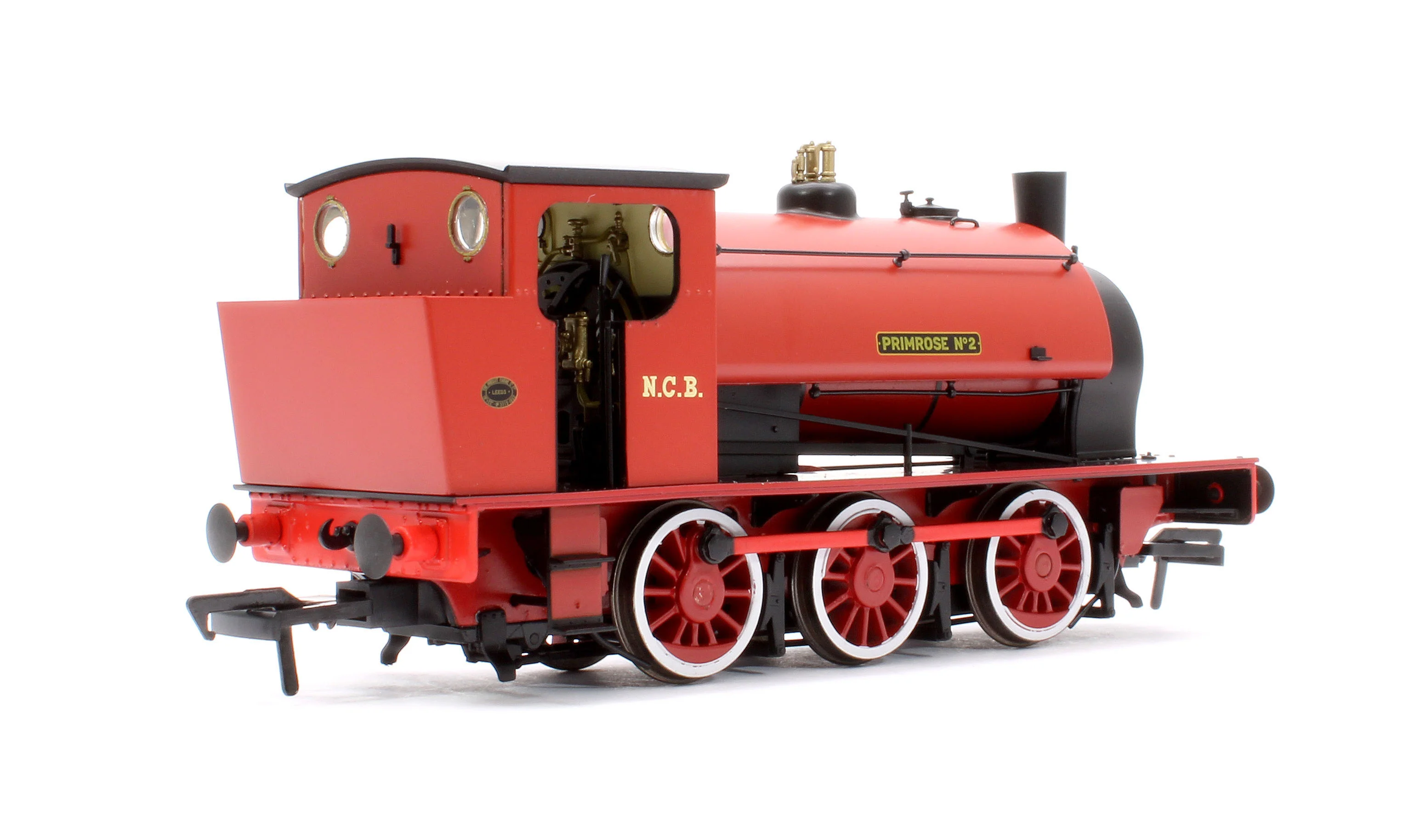 903517 16” Hunslet "Primrose No. 2", NCB red with stovepipe chimney, No. 3715 (as preserved at Embsay in the 1970s) - Steam Tank Locomotive - DCC Sound - Image 3