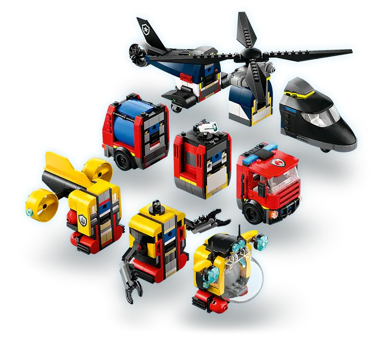 60462 Lego City Helicopter, Fire Truck & Submarine Remix - 60462 - Damaged Box - Image 4