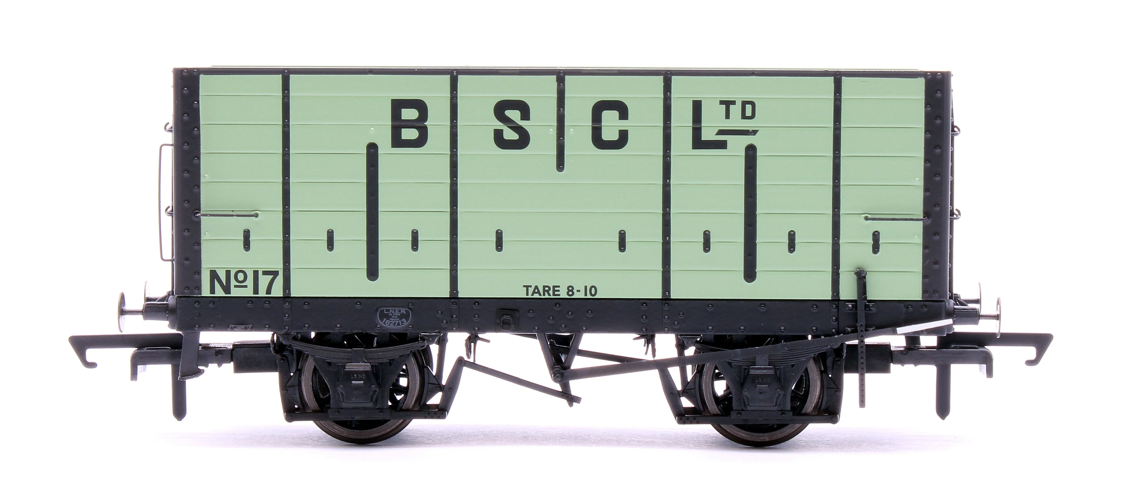 Pre-Owned NER 20t Hopper - BSC (Internal User) Hopper - Pale Green, with black ironwork - Triple Pack - Image 8
