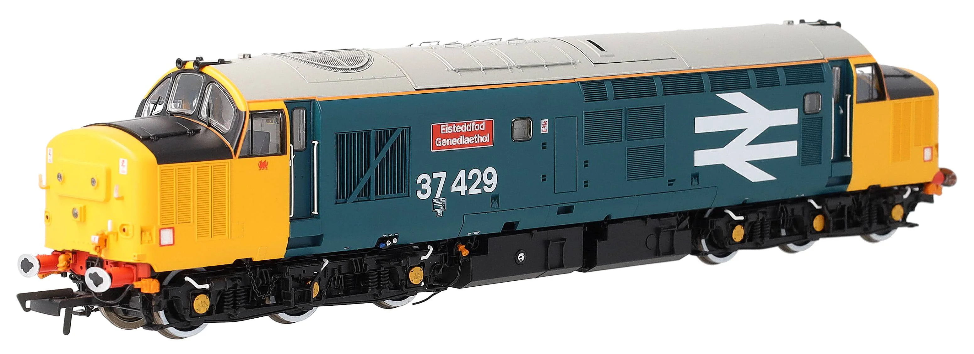 ACC3155 Class 37 Eisteddfod Genedlaethol Large Logo Blue (with Welsh Dragon) 37429 Diesel Locomotive