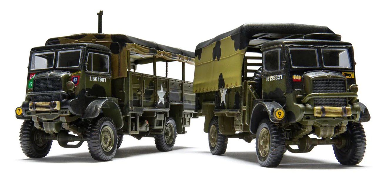 A03306A WWII 3-ton 4x4 General Service & Troop Trucks Model kit - Image 2