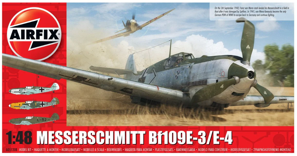 A05120B Messerschmitt Me109E-3/E-4 Model Kit