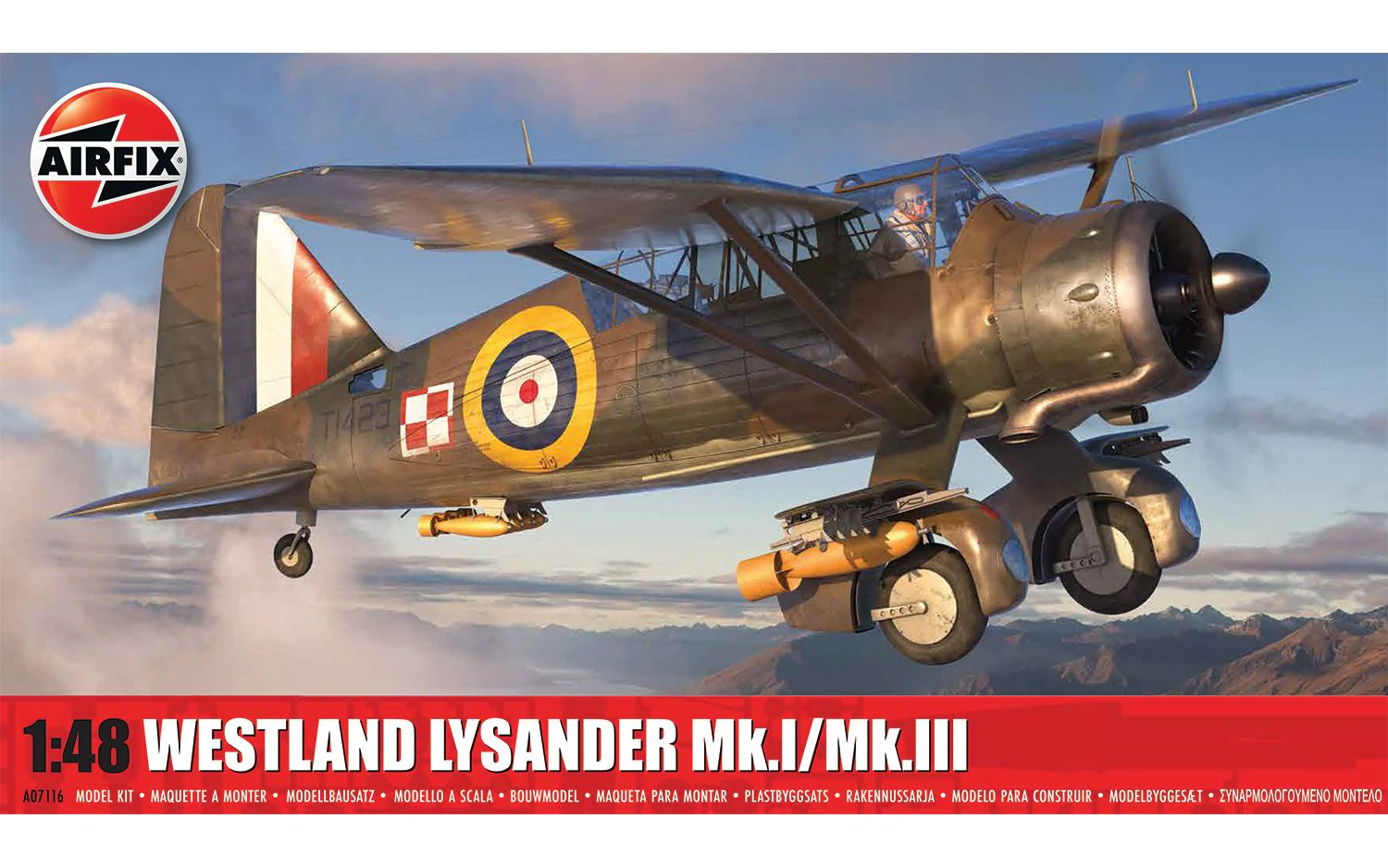 A07116 Westland Lysander Mk.I/Mk.III Model Kit