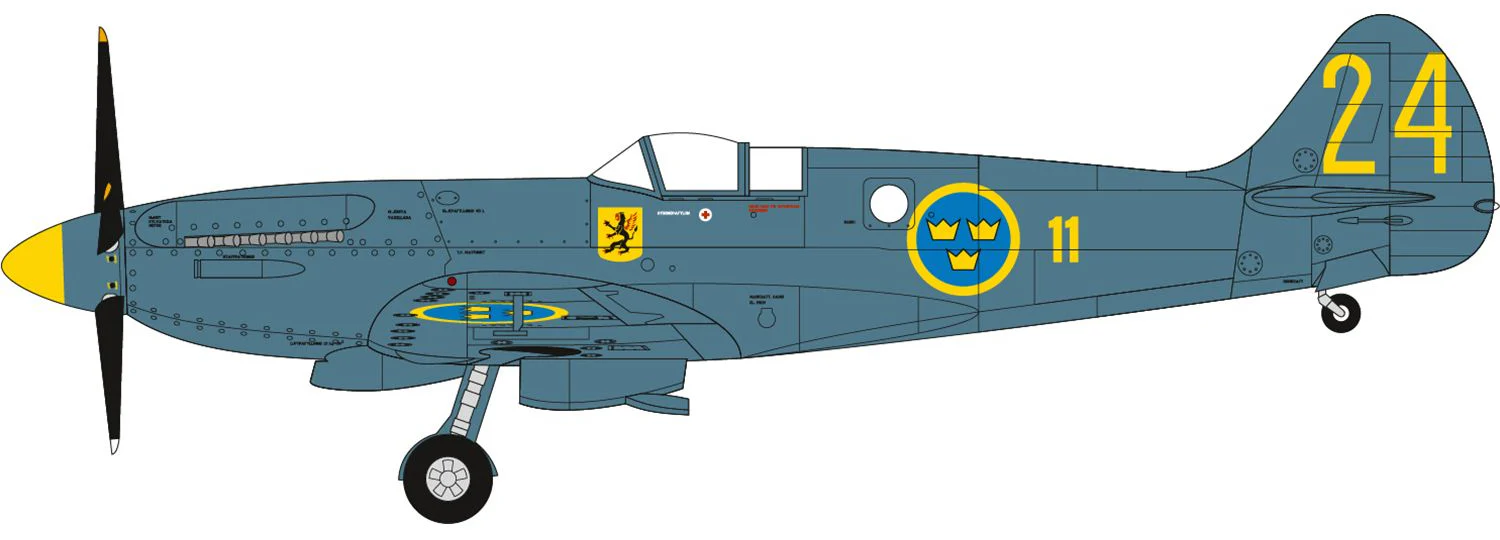 Swedish Air Force 100th Anniversary Set Model Kit - Image 4