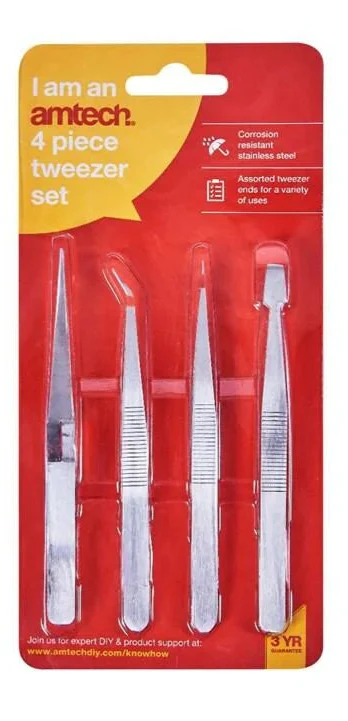 AM-R0382 4 Piece tweezer set - Image 2