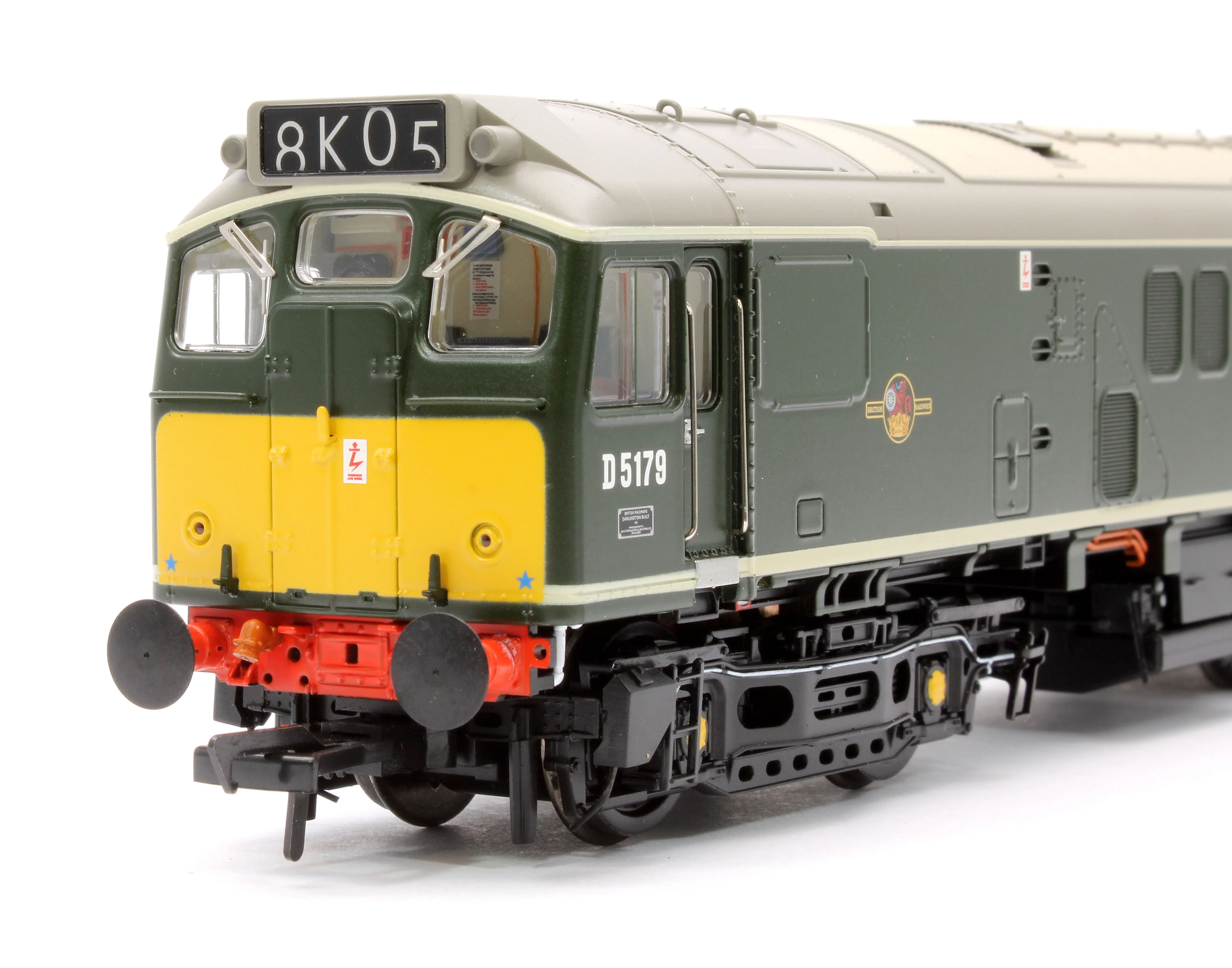 32-343ASF Class 25/1 D5179 BR Green (Small Yellow Panels) Diesel Locomotive - DCC Sound - Image 9