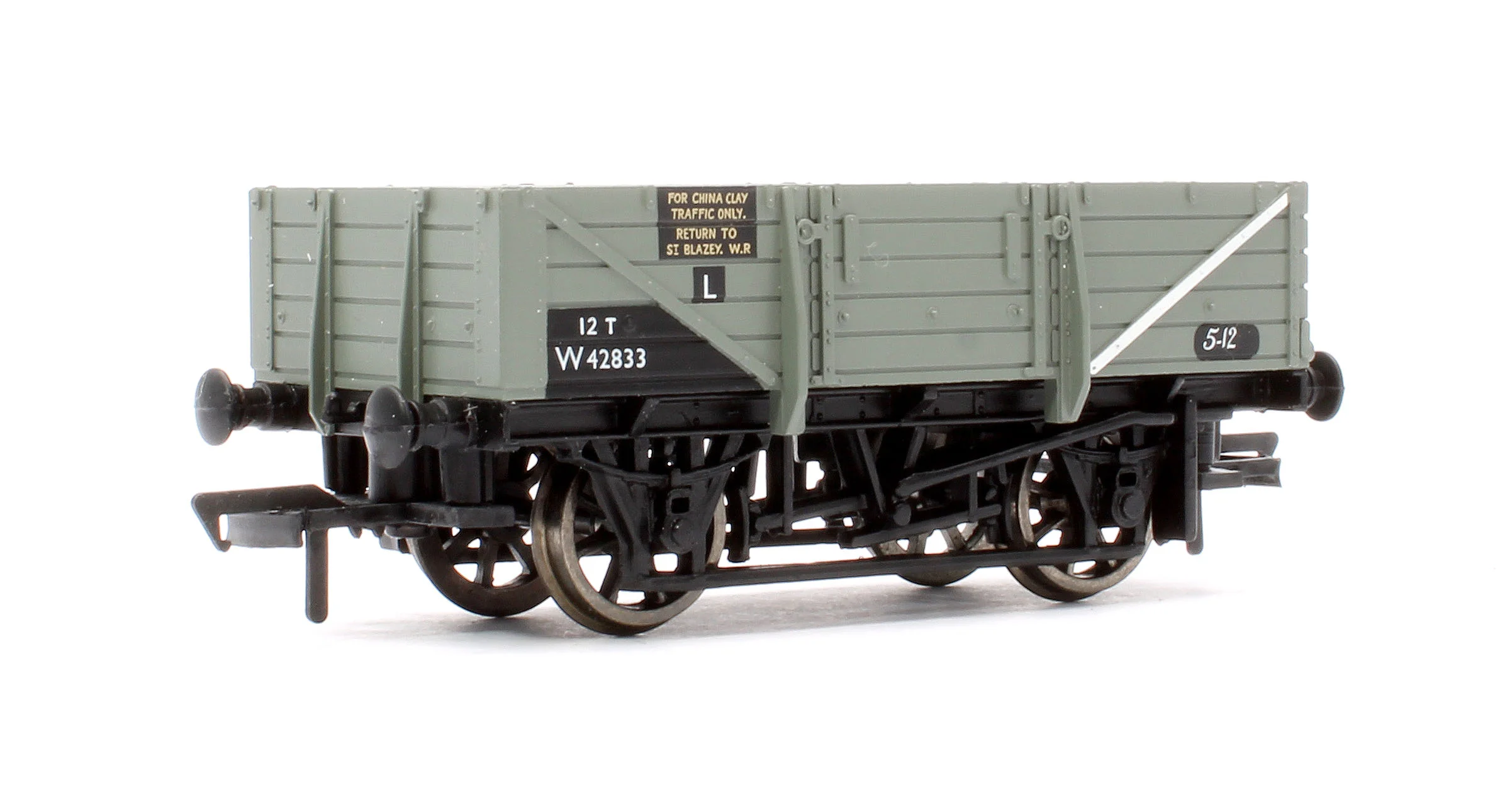 Pre-Owned 33-079A 12T BR 5 Plank Grey China Clay Wagon No.W42833