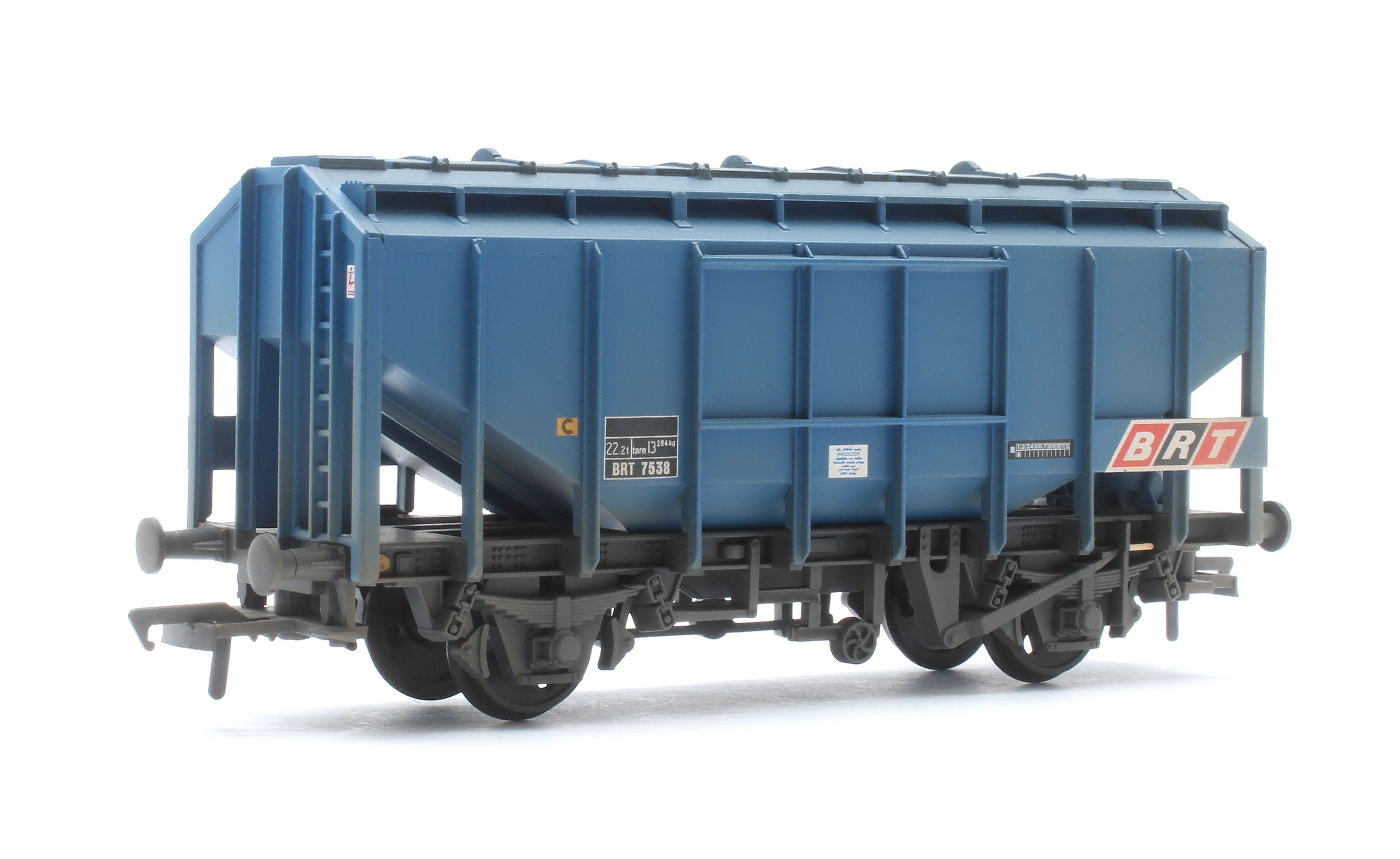 35 Ton PAA Ex-Bulk Grain Wagon BRT Blue No. BRT 7538 - Weathered - Image 3