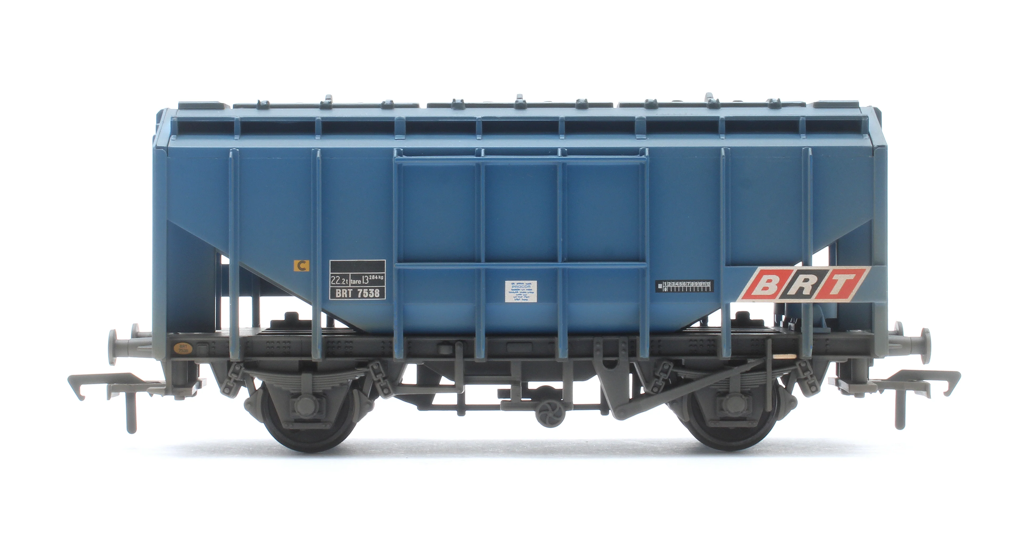 35 Ton PAA Ex-Bulk Grain Wagon BRT Blue No. BRT 7538 - Weathered - Image 4