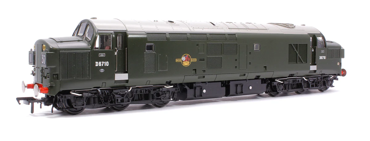 35-302 Class 37/0 Split Headcode D6710 BR Green (Late Crest) Diesel Locomotive - Image 3