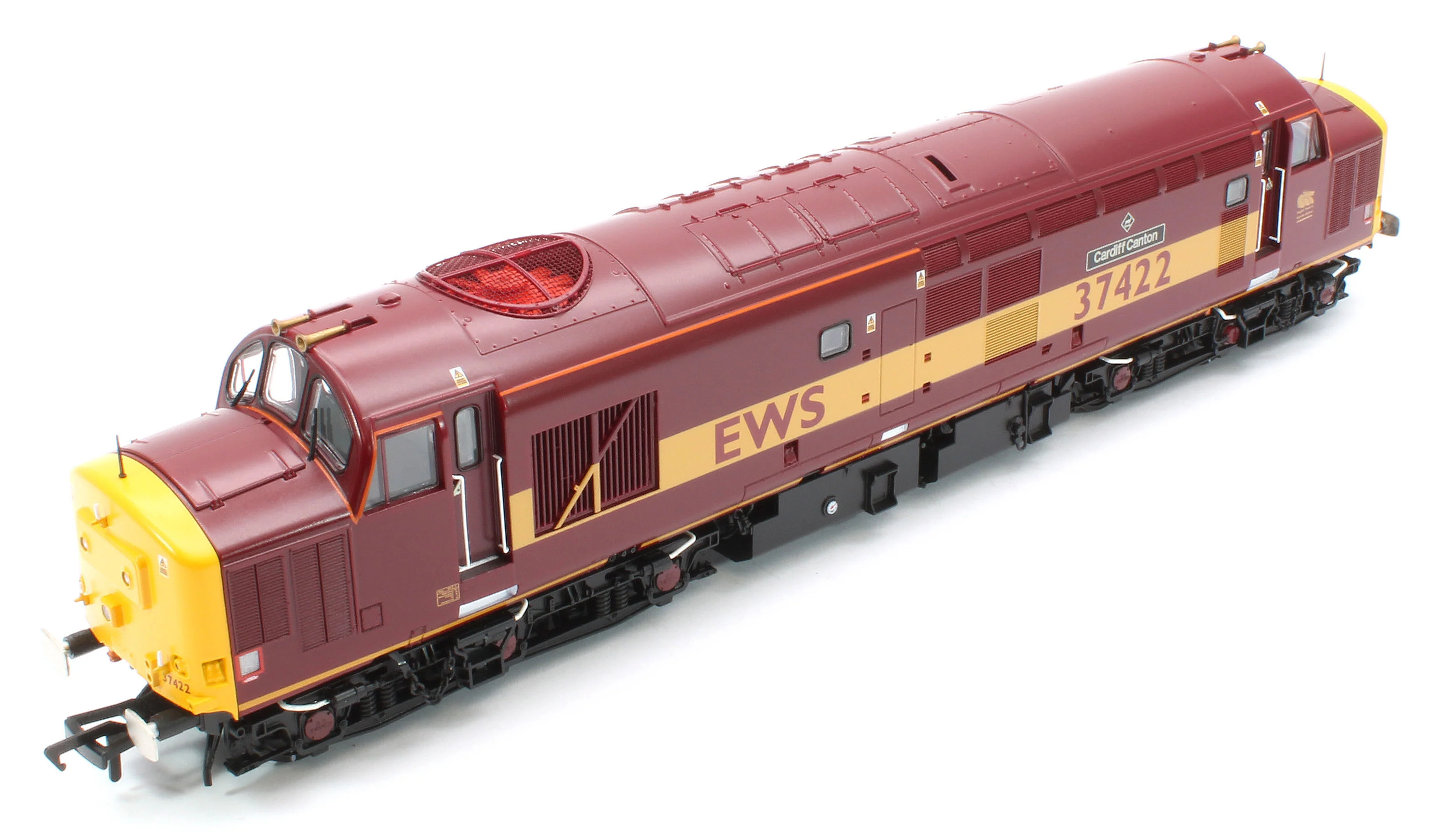 35-335KSF Class 37/4 Refurbished 37422 'Cardiff Canton' EWS Red and Gold - DCC Sound - Image 13