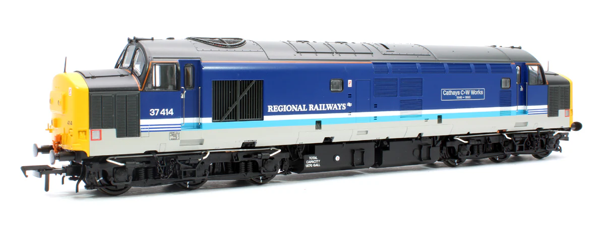 35-338 Class 37/4 37414 'Cathays C&W Works 1846-1993' BR Regional Railways Diesel Locomotive - Image 3