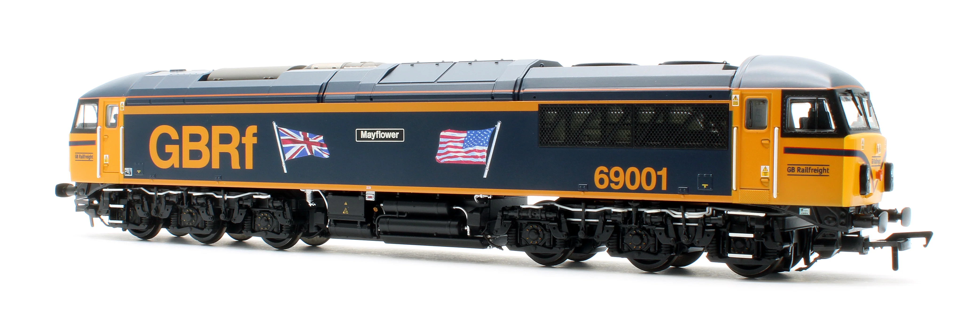 35-776 Class 69 69001 'Mayflower' GBRf (UK & US Flags) Diesel Locomotive - Image 4