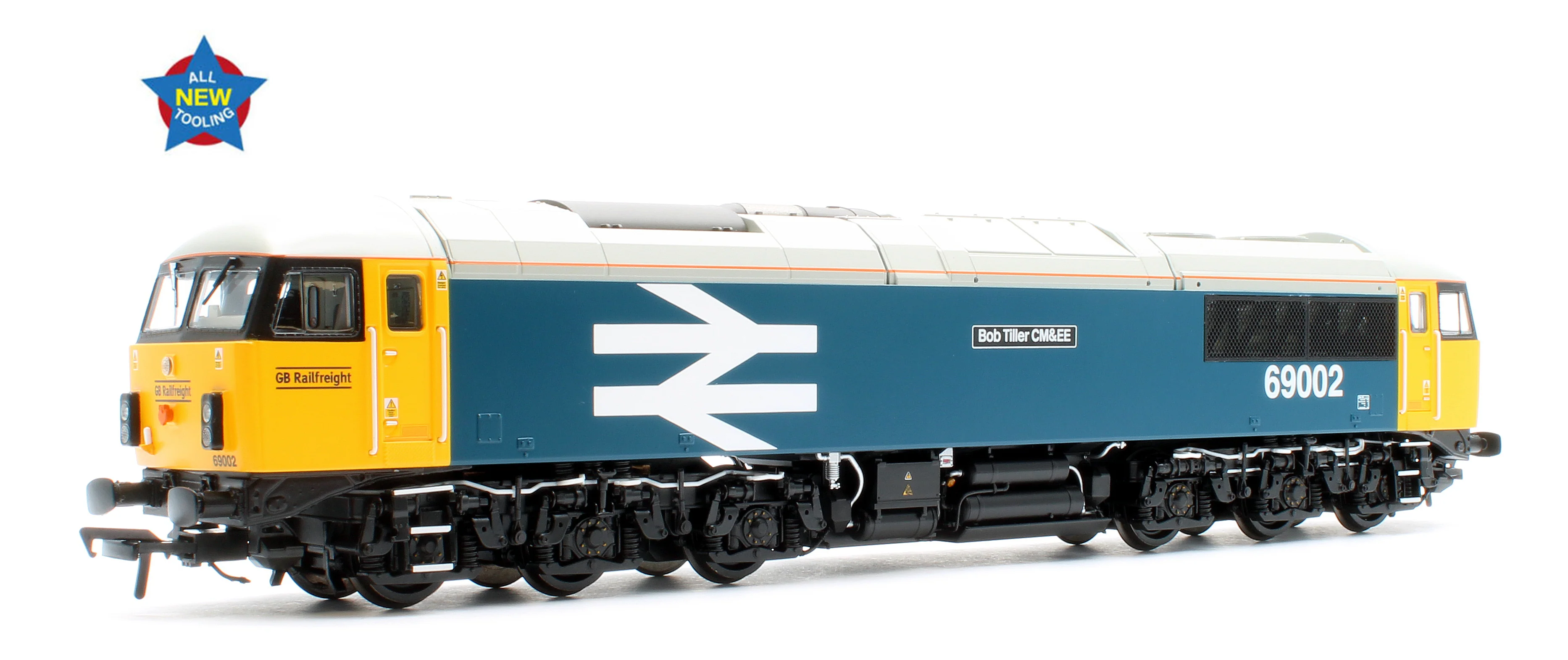 35-777 Class 69 69002 'Bob Tiller CM&EE' BR Blue (Large Logo) (GBRf) Diesel Locomotive