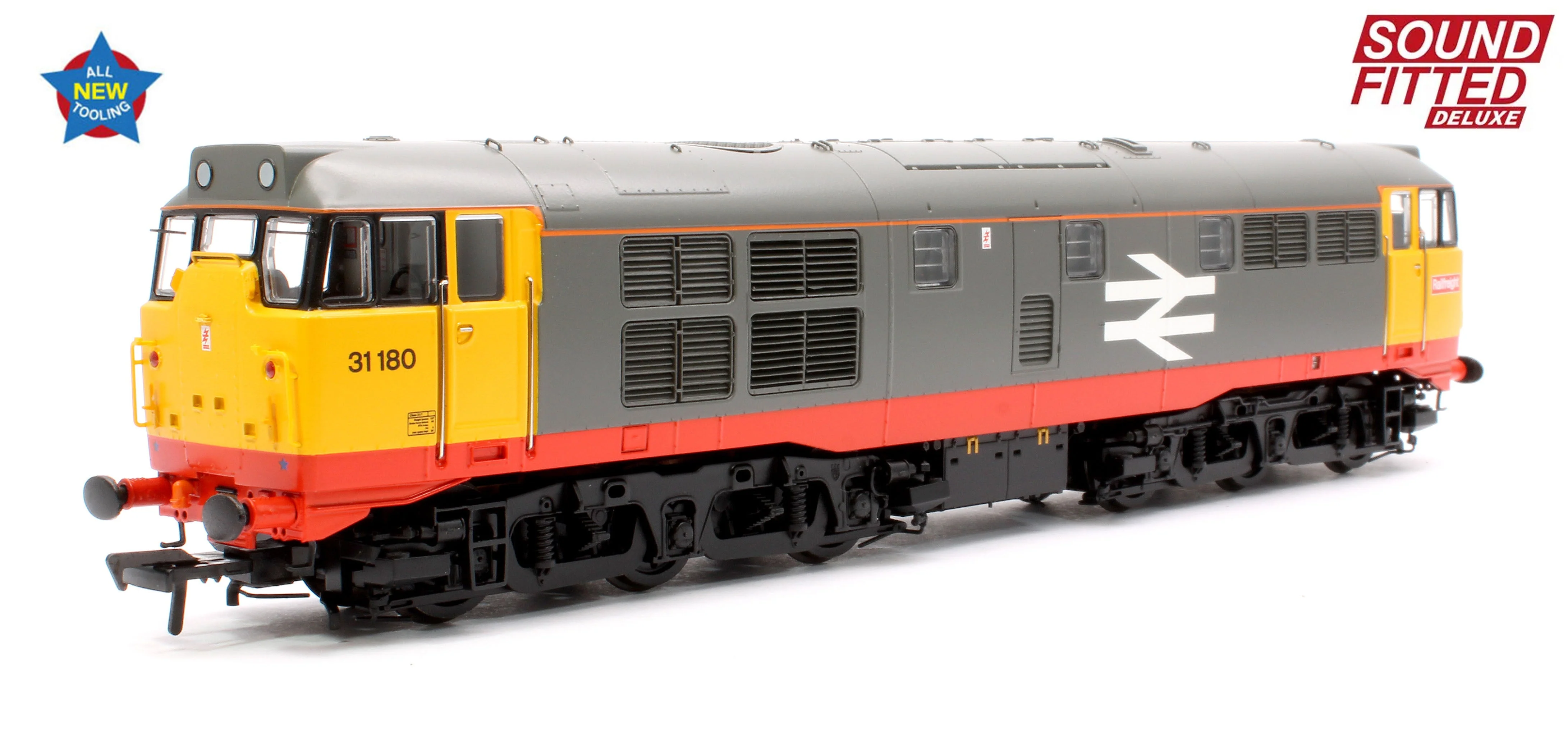 Pre-Owned 35-821SFX Class 31/1 Refurbished 31180 BR Railfreight (Red Stripe) Diesel Locomotive - DCC Sound Deluxe