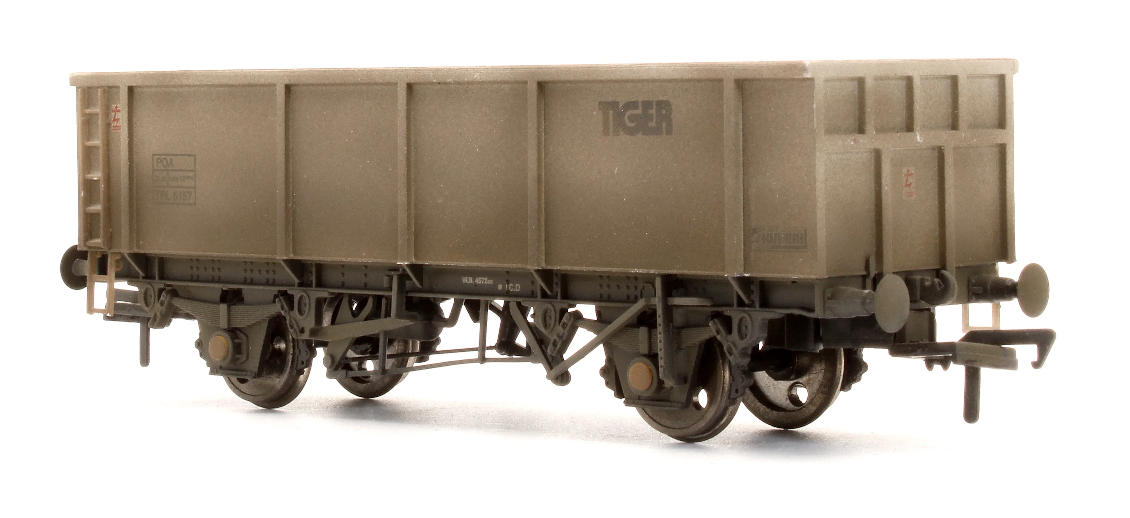 Pre-Owned 37-550 46 Tonne POA Box Mineral Wagon 'Tiger' - Custom Weathered - Image 2