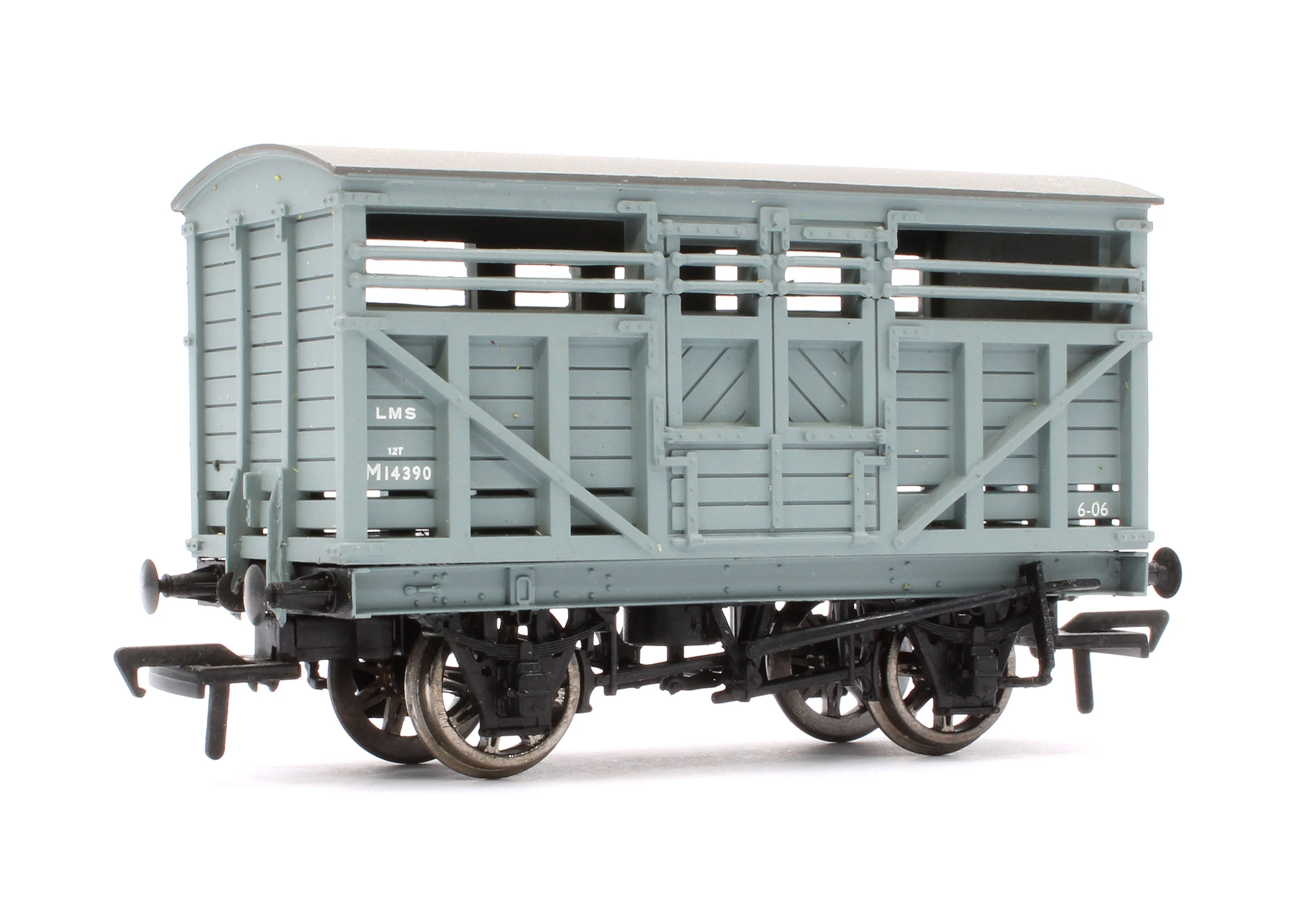 Pre-Owned 37-701 10T LMS Grey Cattle Wagon 'M14390' - Image 3