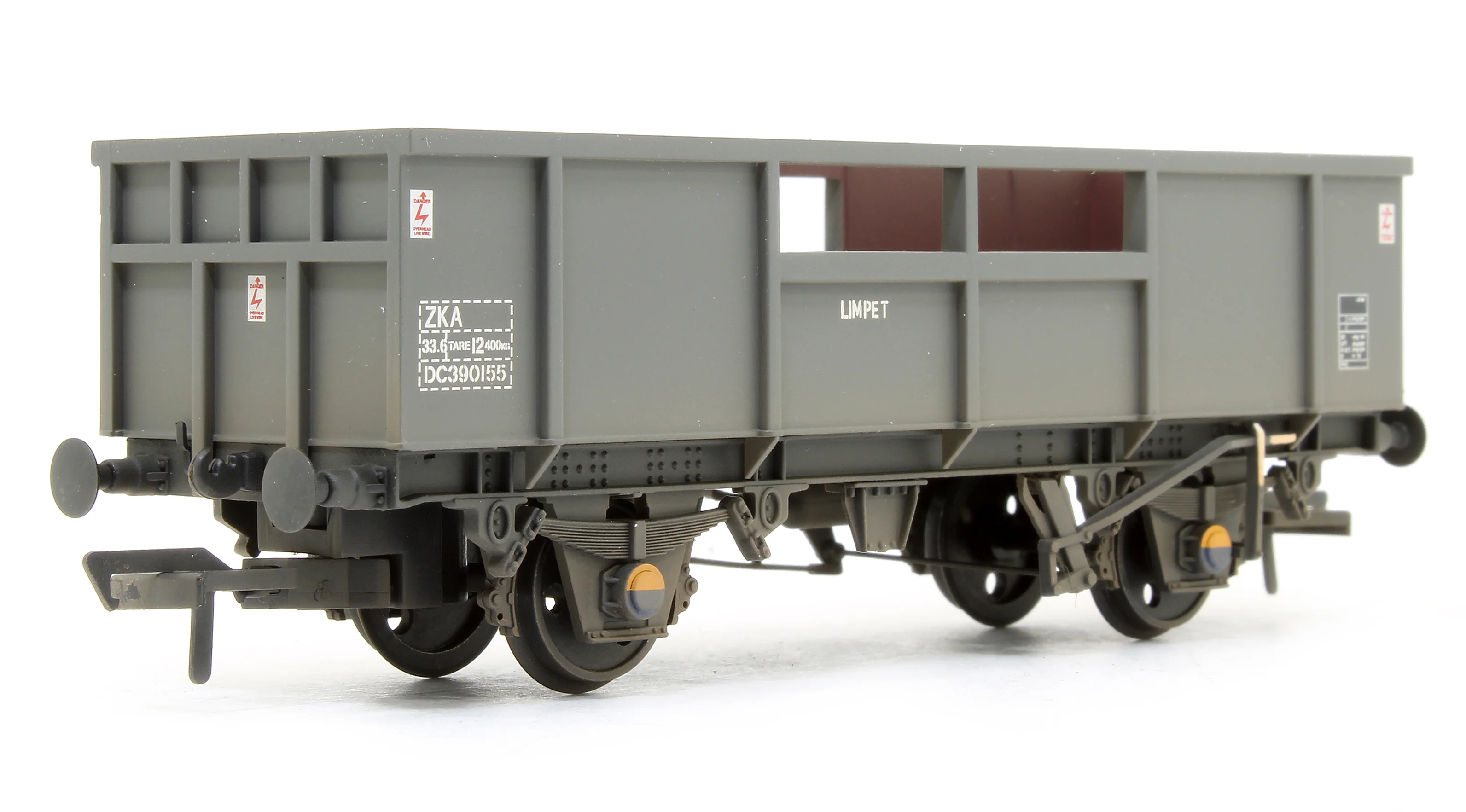 BR MKA 'Limpet' Open Wagon Grey 390155 - Weathered - Image 2