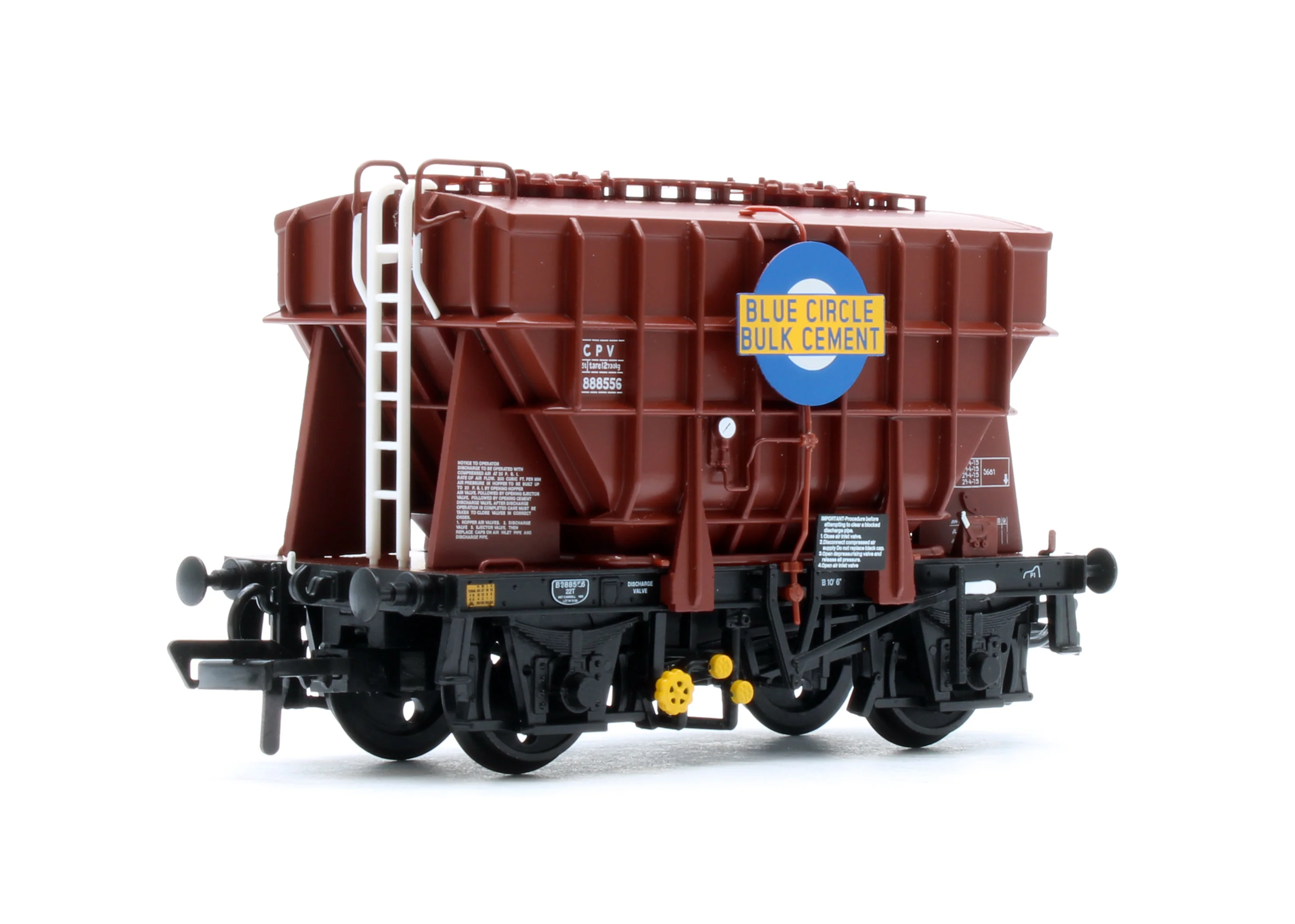 BR 22T CPV Presflo Bulk Powder Wagon BR Bauxite 'Blue Circle' No.B888556 - Image 2