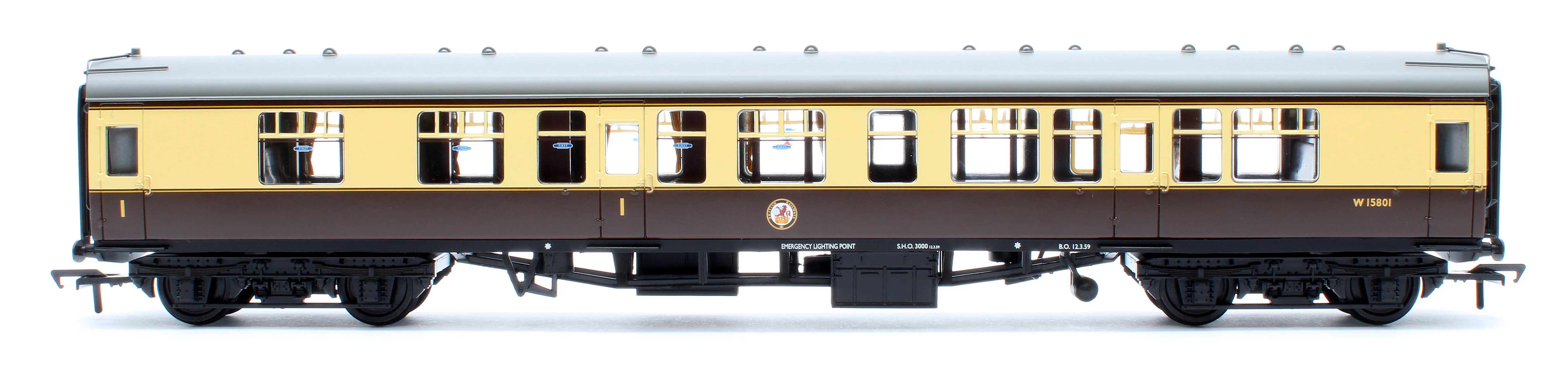39-129D BR Mk1 CK Composite Corridor BR (WR) Chocolate & Cream W15801 - Image 3