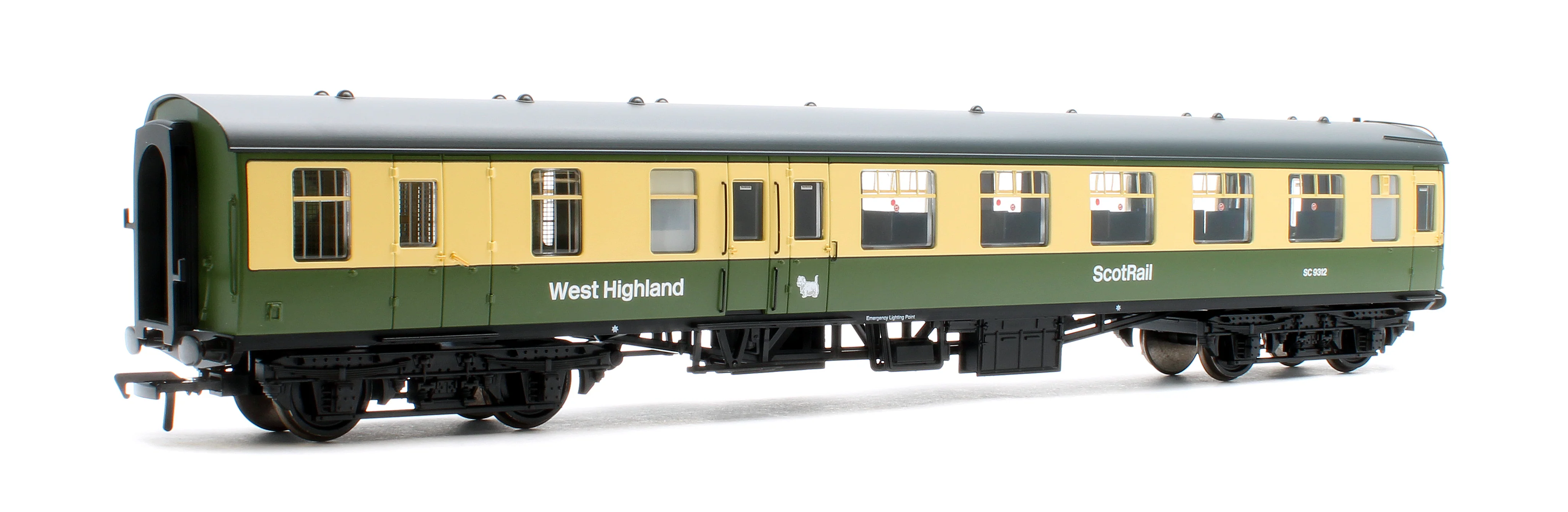39-806 BR MK1 BSO Brake Second Open BR West Highland Line Green & Cream No.SC9312 - Image 2