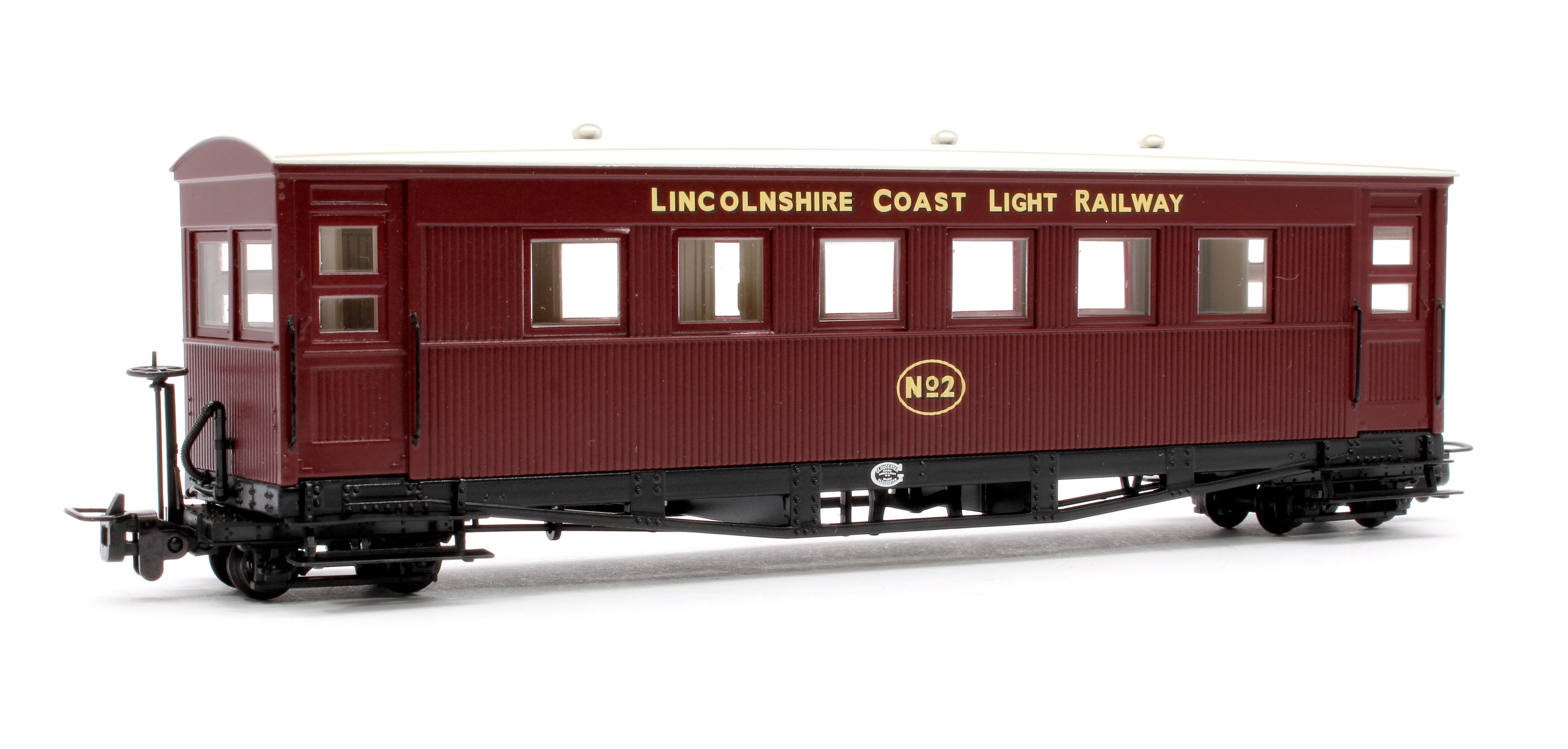 394-028 Gloucester Bogie Coach Lincolnshire Coast L.R. Maroon No. 2