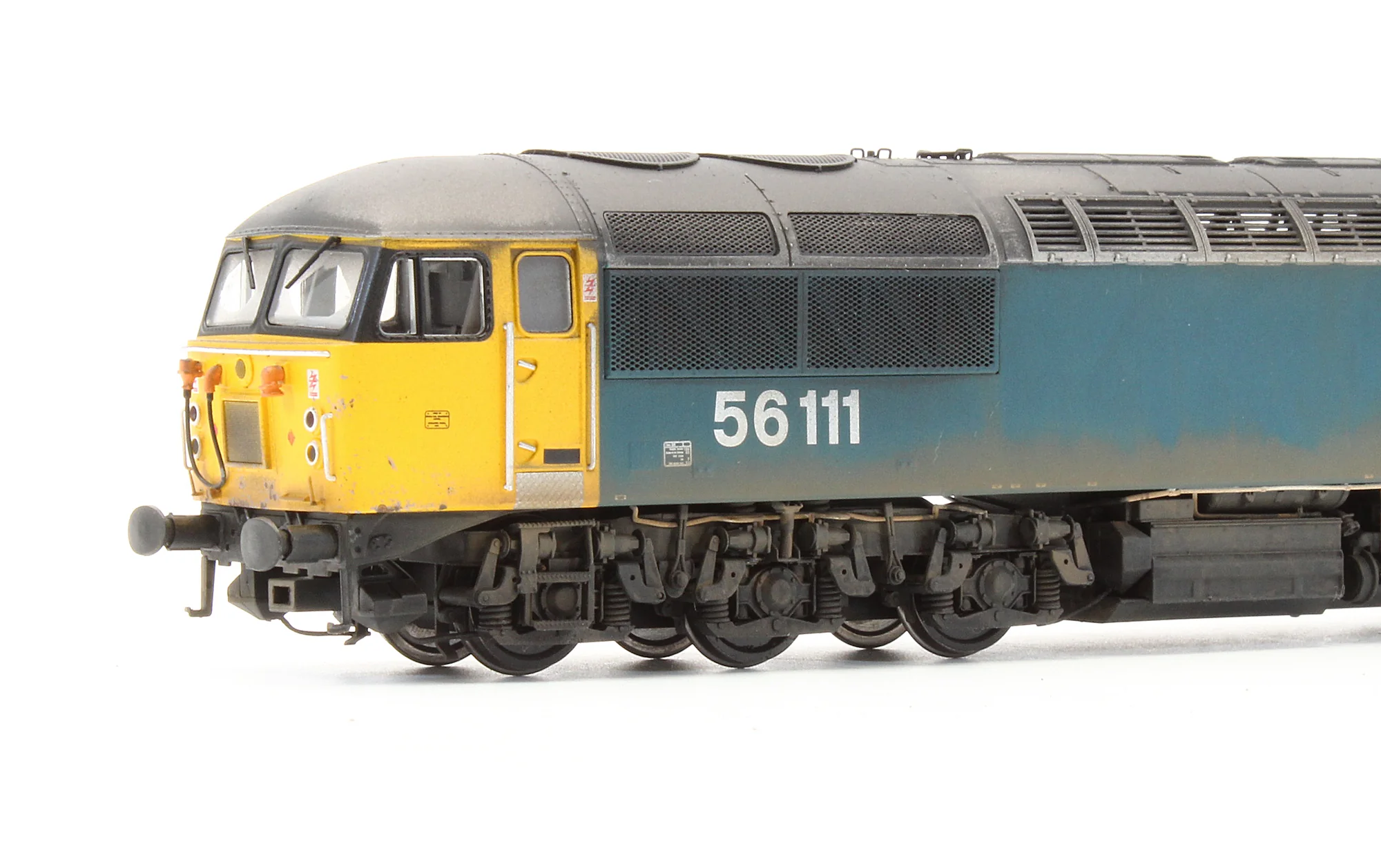 CAV-CM-56111-LL SFDW Bespoke Weathered Class 56 BR Blue No.56111 (Large Logo) Diesel Locomotive - Deluxe Weathered, DCC Sound - Image 8