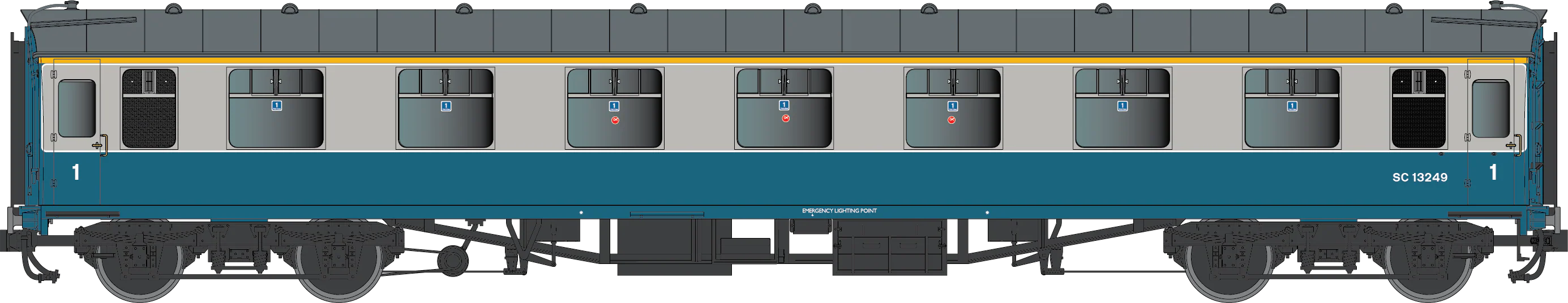 7P-002-253 BR Mk1 Blue/Grey FK Sc13249 Scottish Region