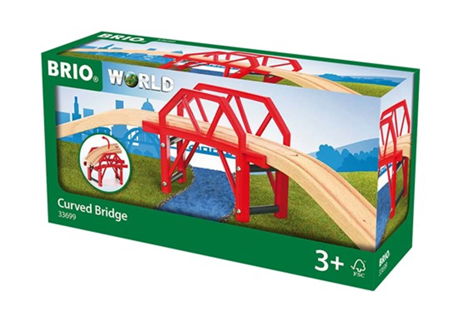 33699 BRIO WORLD - Curved Bridge - Image 3