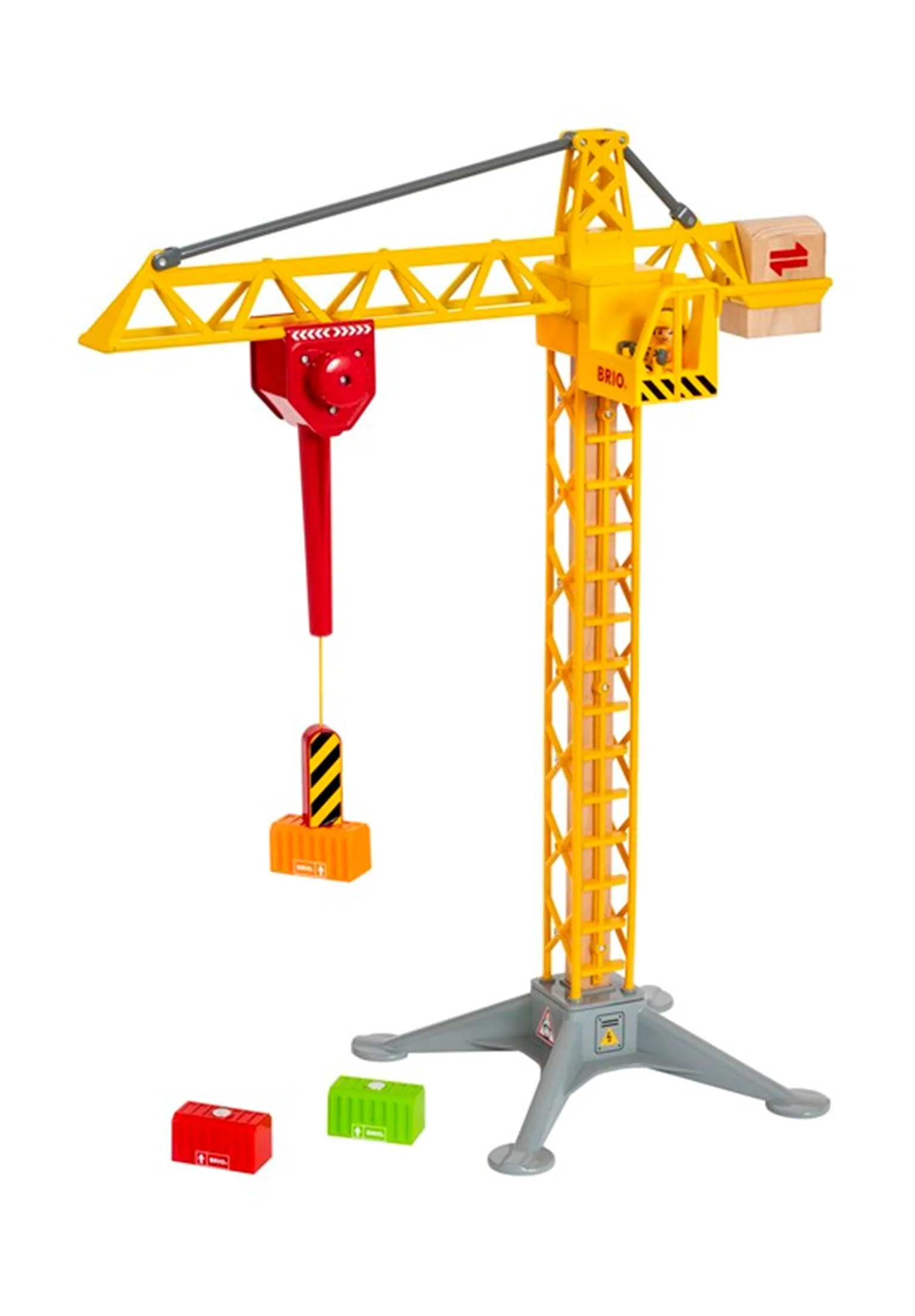 33835 BRIO WORLD - Light Up Construction Crane - Image 2