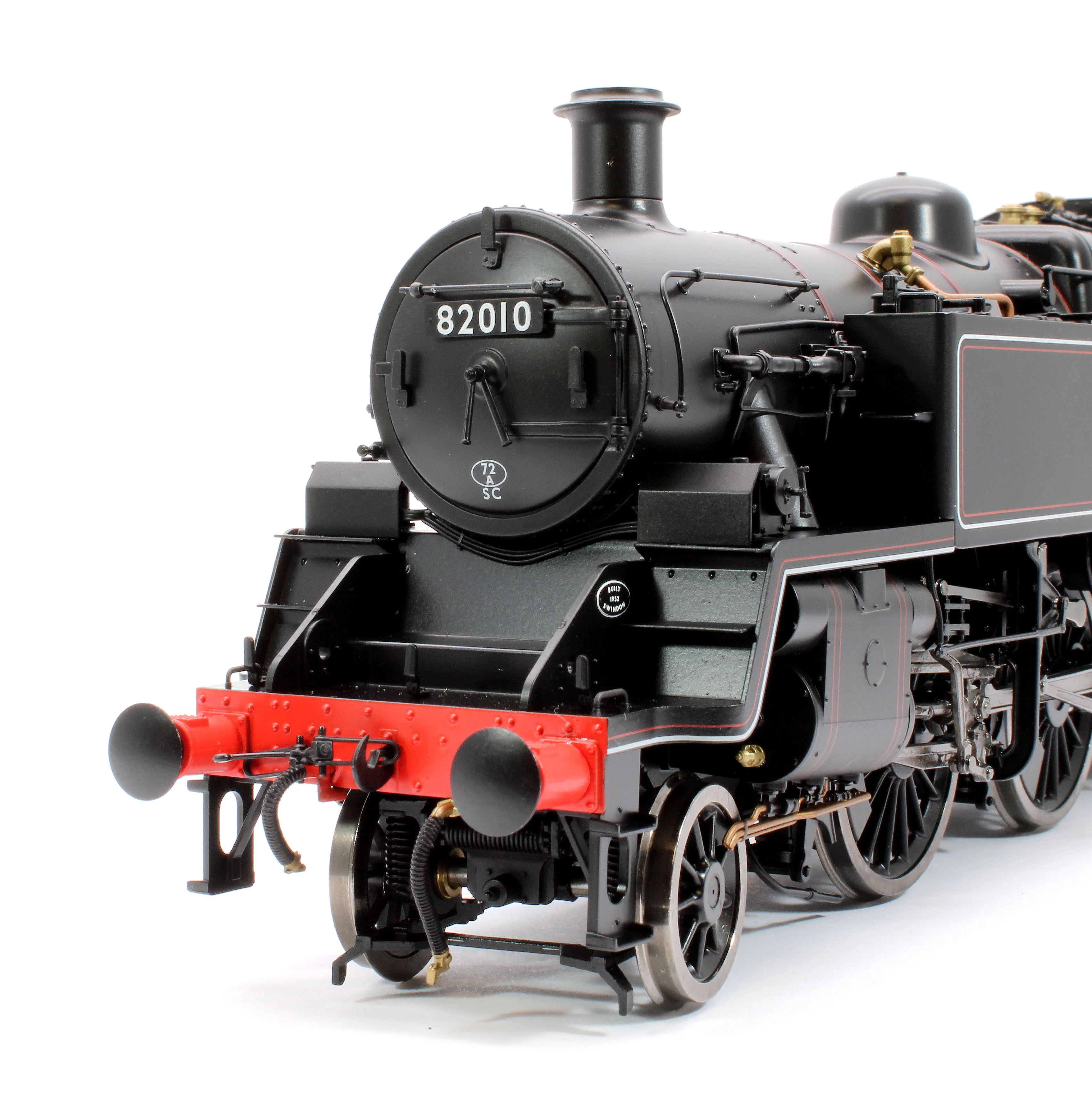LHT-S-8201D British Railways Standard 3MT 2-6-2T Lined Black Late Crest 82010 - Steam Tank Locomotive - DCC Fitted - Image 6