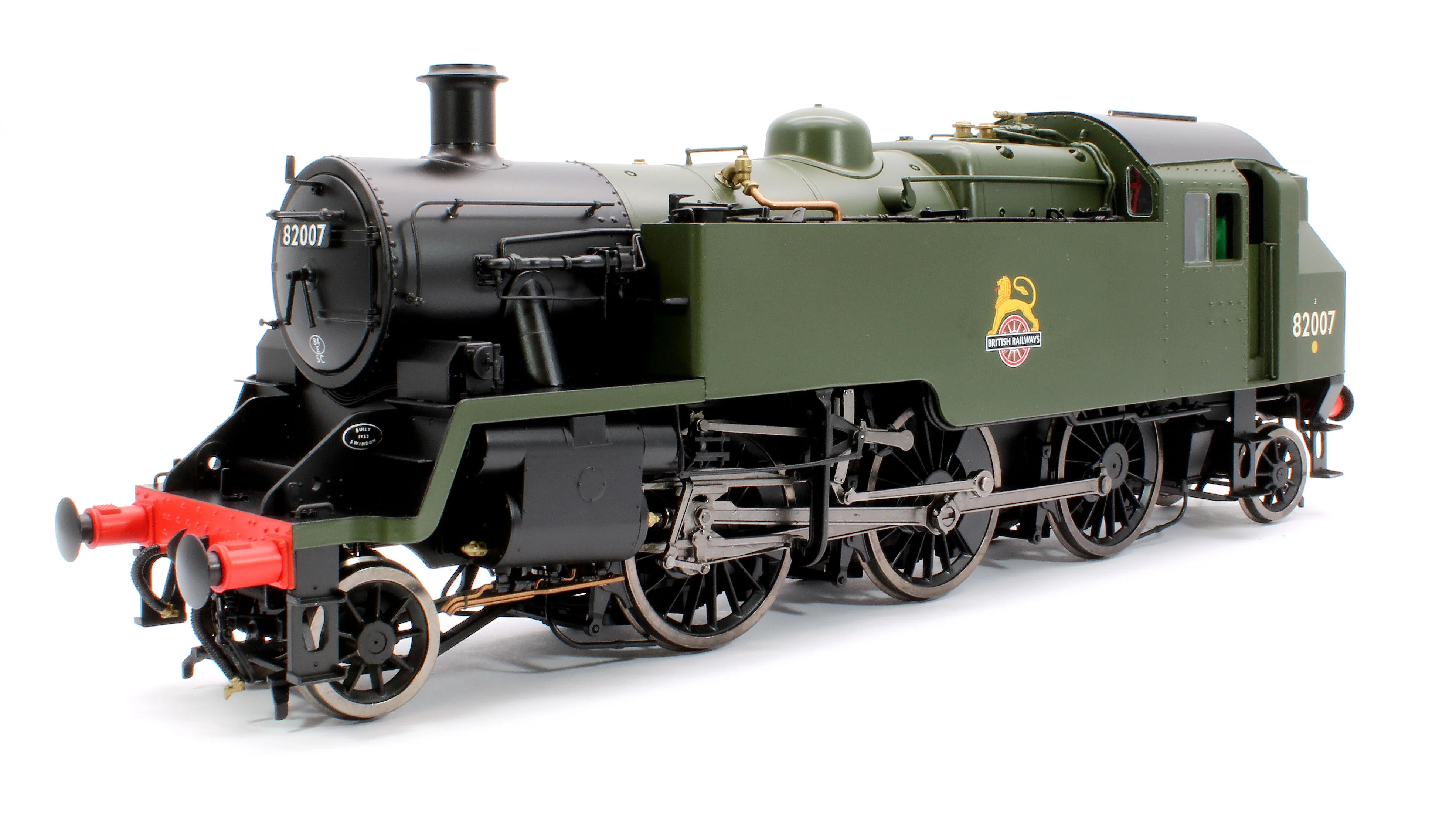 LHT-S-8205S British Railways Standard 3MT 2-6-2T Green Early Crest 82007 - Steam Tank Locomotive - DCC Sound