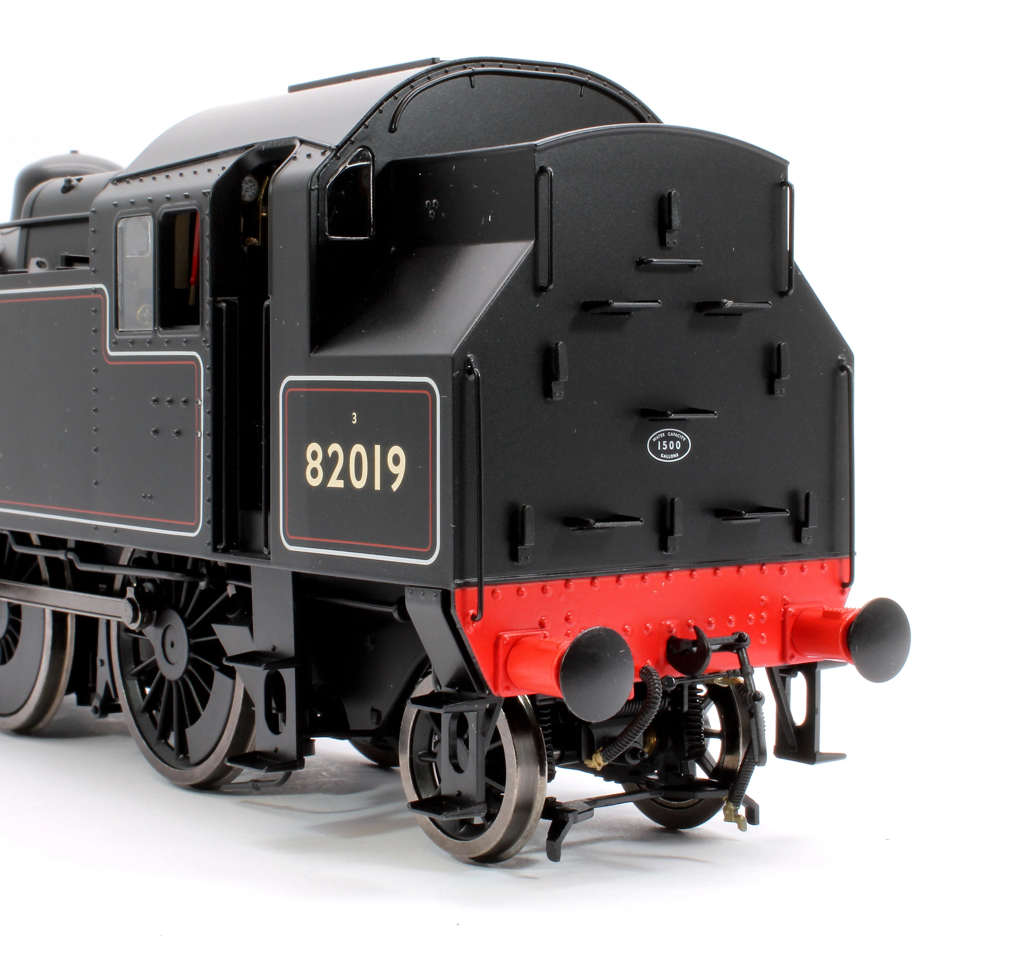 LHT-S-8204S British Railways Standard 3MT 2-6-2T Lined Black Early Crest 82019 - Steam Tank Locomotive - DCC Sound - Image 7