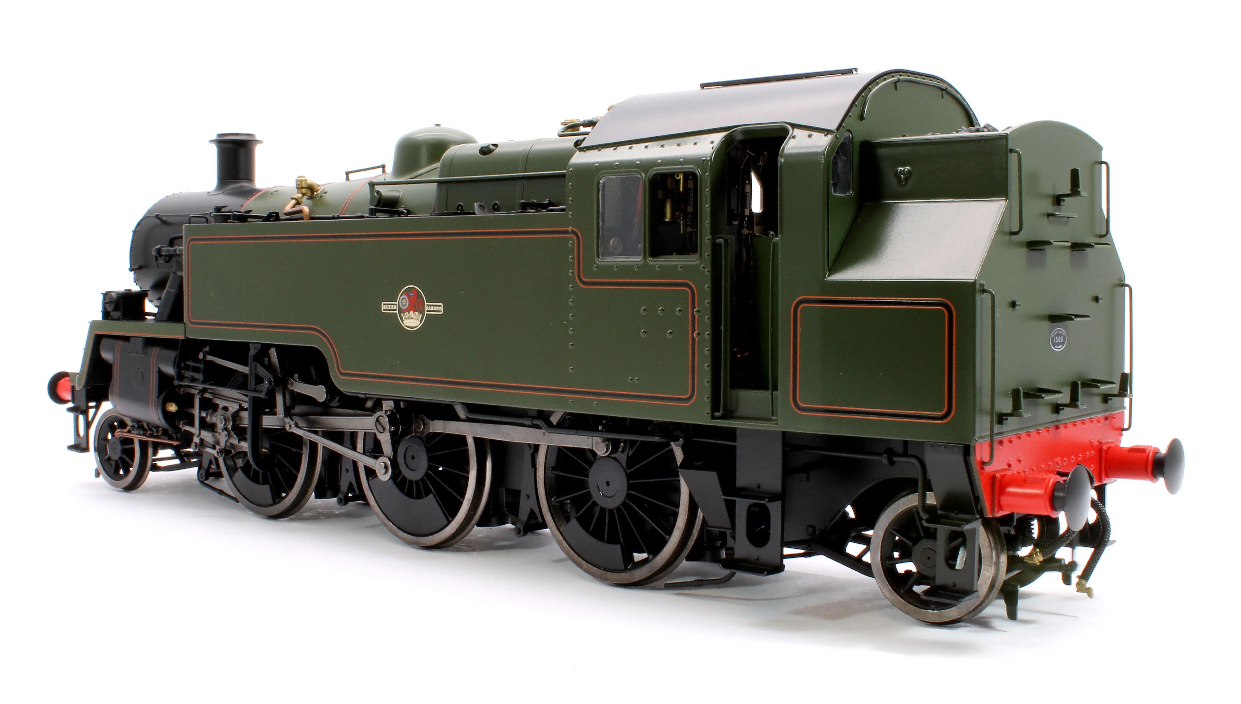 LHT-S-8208US British Railways Standard 3MT 2-6-2T Lined Green Late Crest Unnumbered - Steam Tank Locomotive - DCC Sound - Image 3