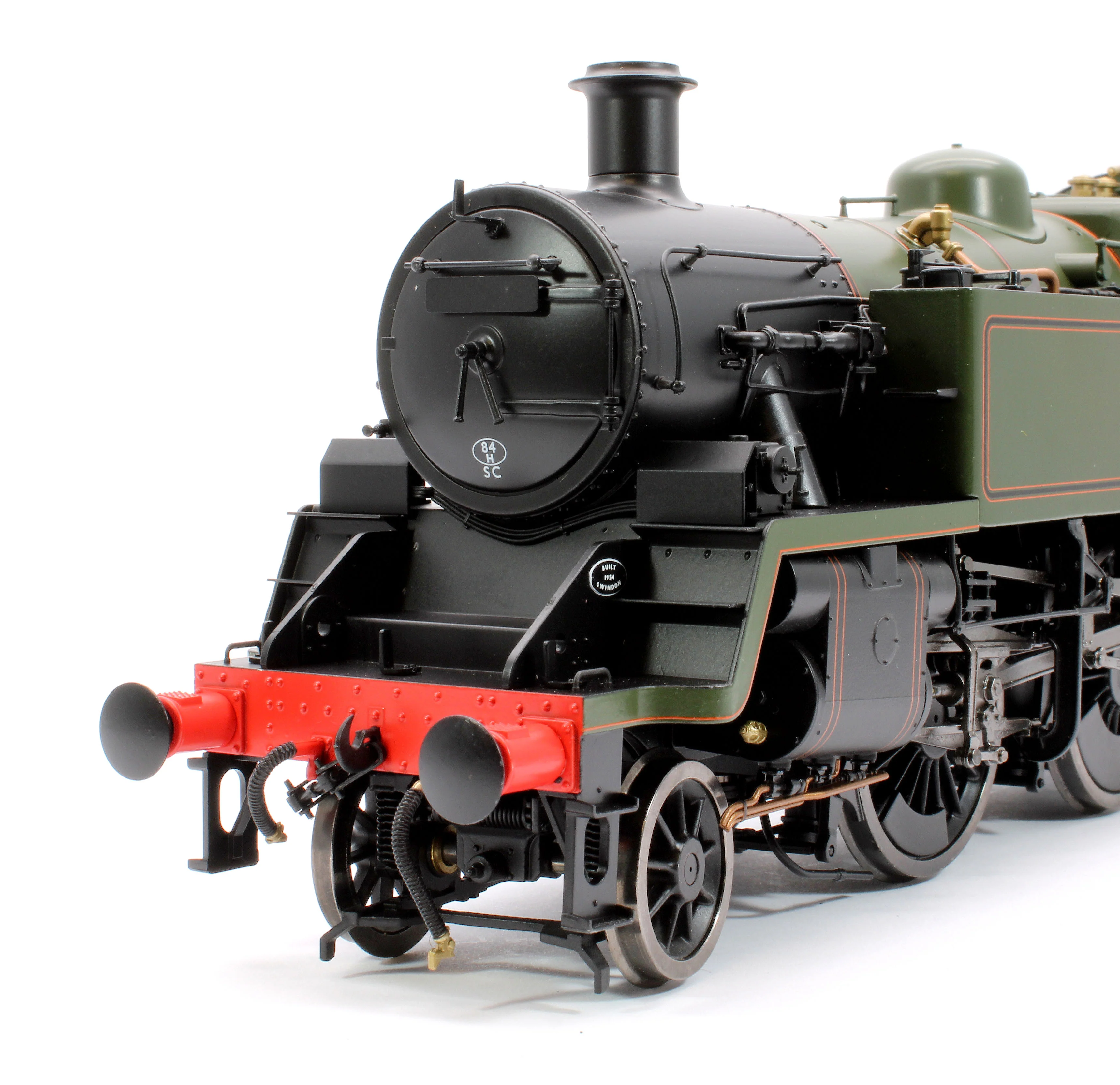 LHT-S-8208US British Railways Standard 3MT 2-6-2T Lined Green Late Crest Unnumbered - Steam Tank Locomotive - DCC Sound - Image 6