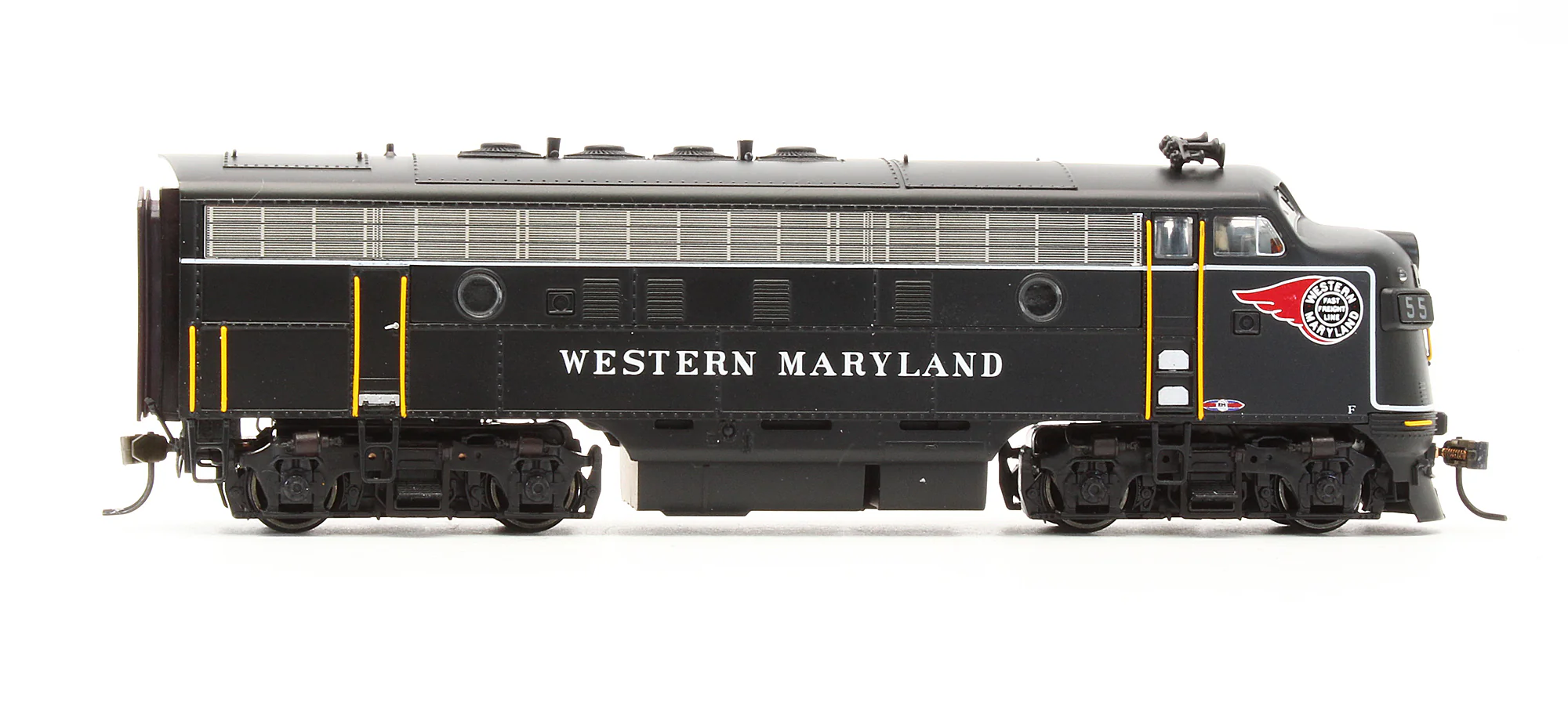 Pre-Owned EMD F7 Diesel Locomotive Western Maryland - Road #55 - With Sound - Image 3