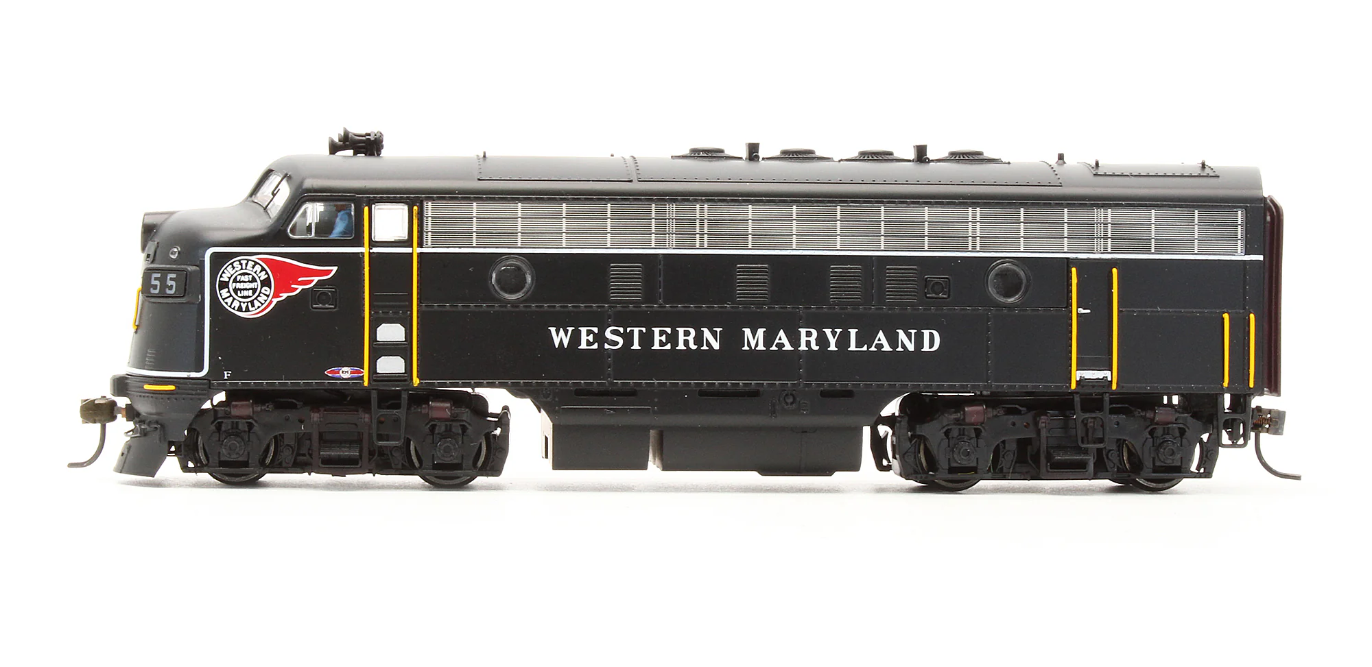 Pre-Owned EMD F7 Diesel Locomotive Western Maryland - Road #55 - With Sound - Image 4