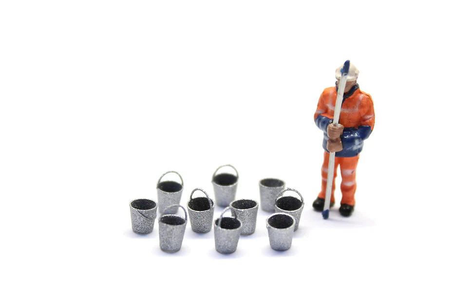 BSBGALV10 Buckets with handles - GALV - Pack of 10