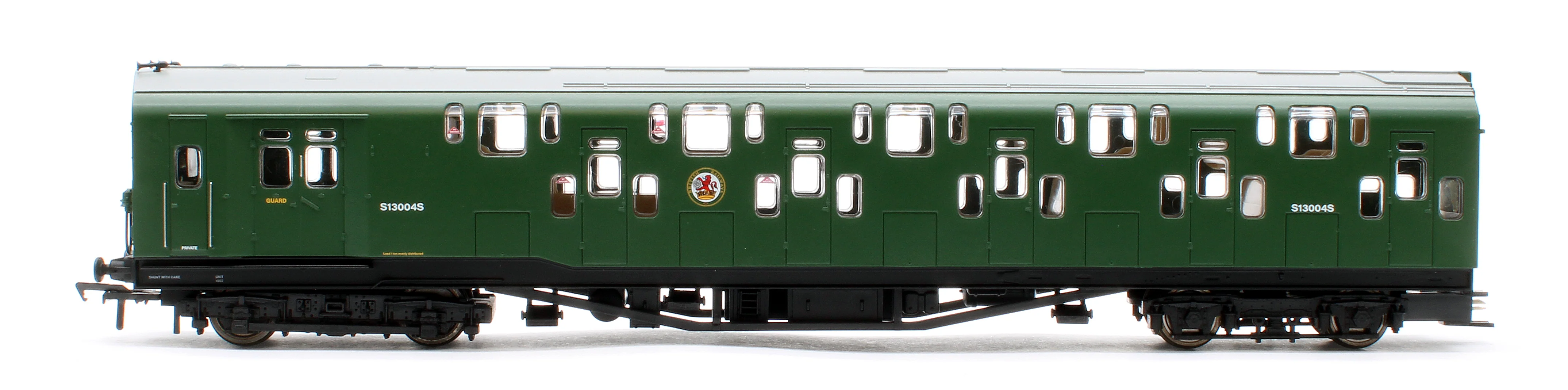 KRM-4DD-OO-R-2-G1 Bulleid Class 4DD Double Decker 4 Car EMU 4002/4902 BR Green with Small Yellow Ends - Image 4