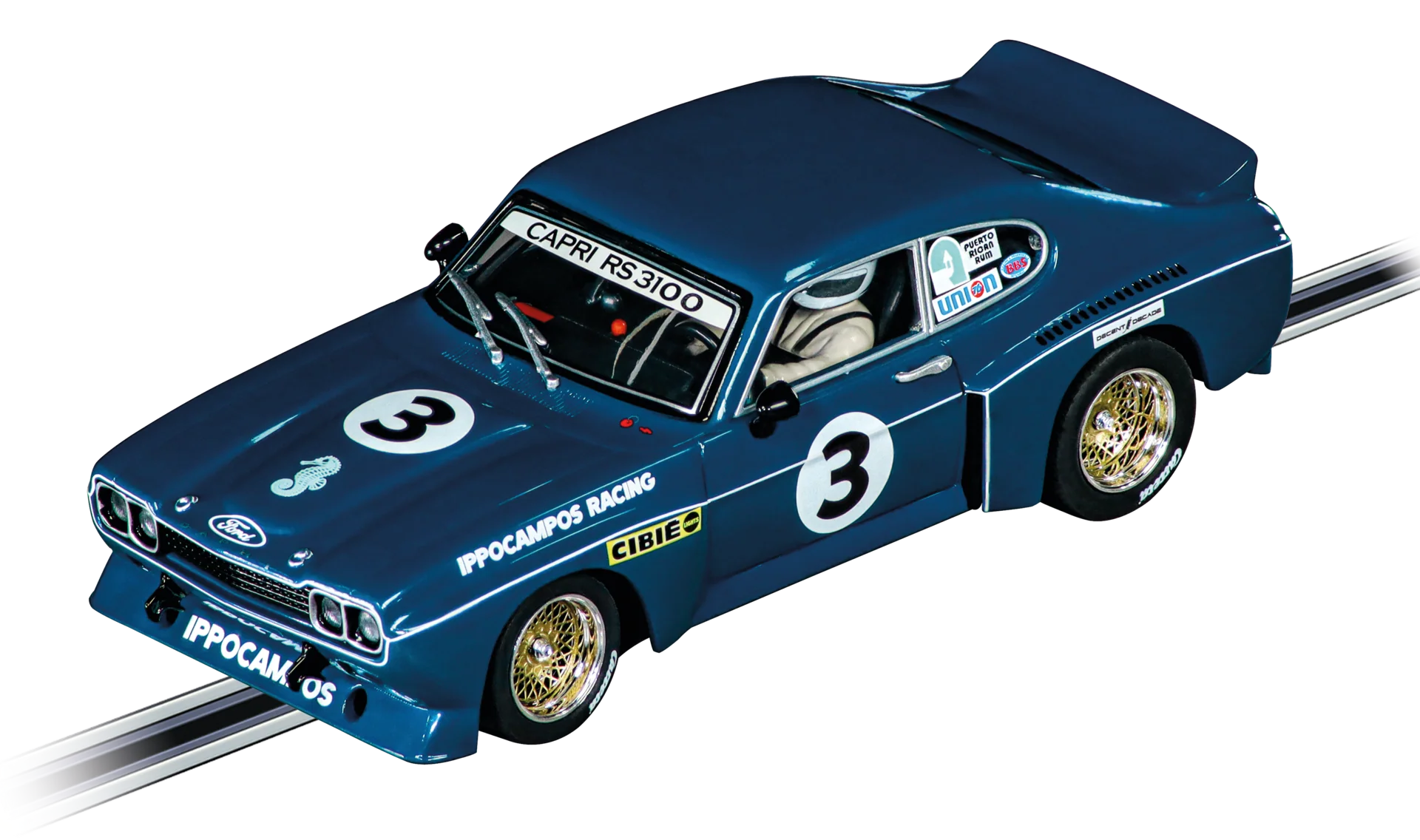 20027834 Carrera Evolution Ford Capri RS 3100 "Ippocampos Racing, No.3"