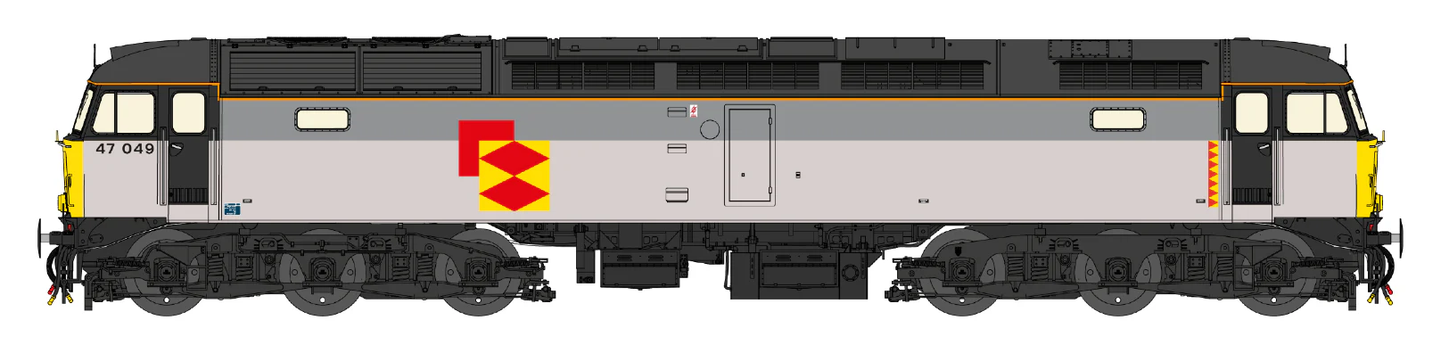 Highly Detailed Premium Weathered Class 47 Railfreight Distribution No.47049 Diesel Locomotive - Image 4