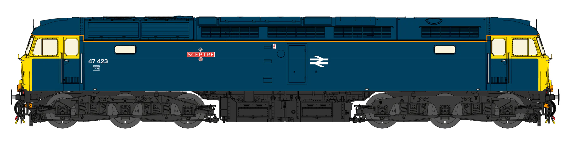 Class 47 BR Blue No.47423 Diesel Locomotive - DCC Sound