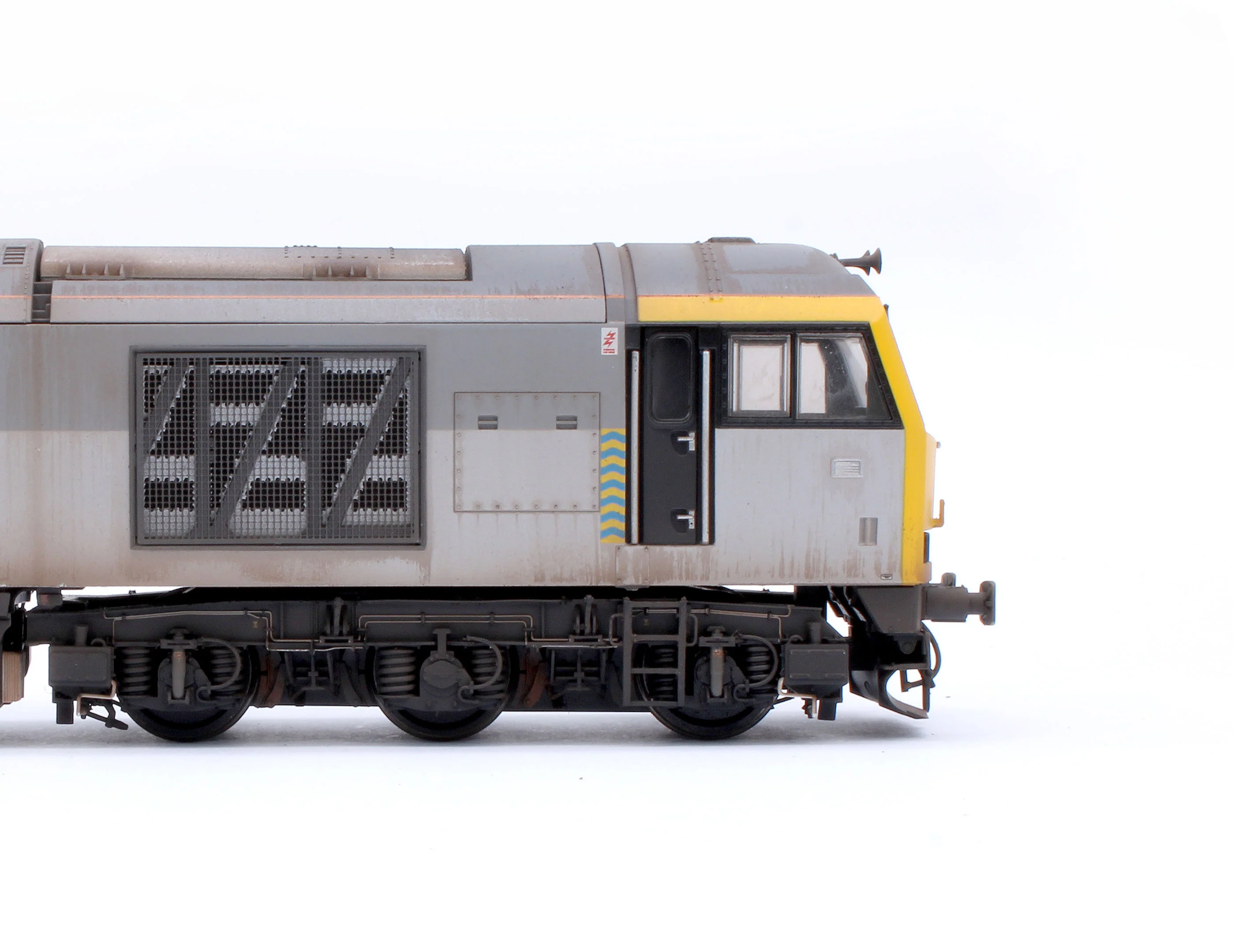 CM-60027-TGPW Highly Detailed Premium Weathered Class 60 027 “Joseph Banks” Triple Grey Petroleum Diesel Electric Locomotive - Image 7