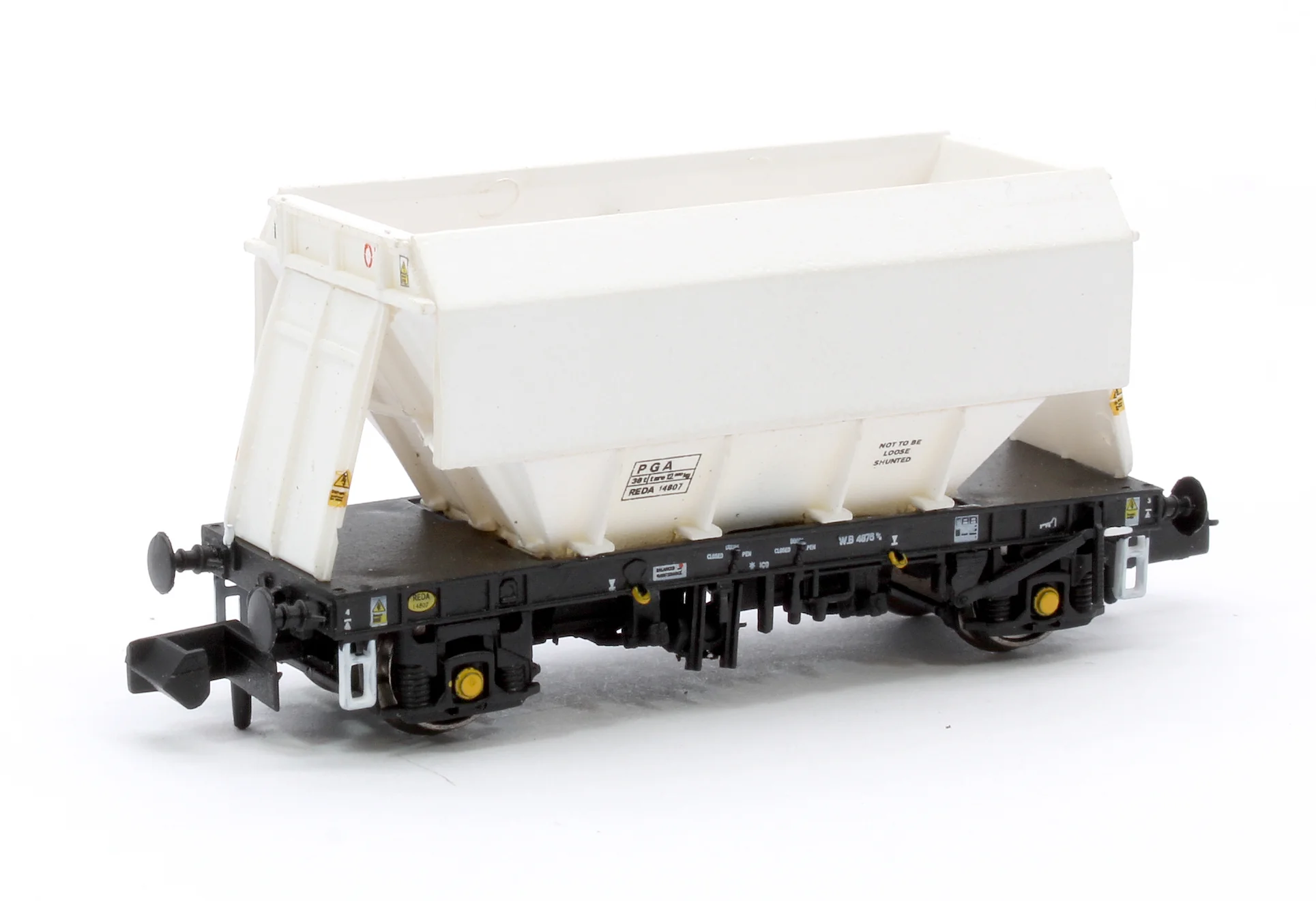CM PG012 N (PW) TP (B) Set of 3 PGA 51T Hopper Wagons (Plain White) - Image 7