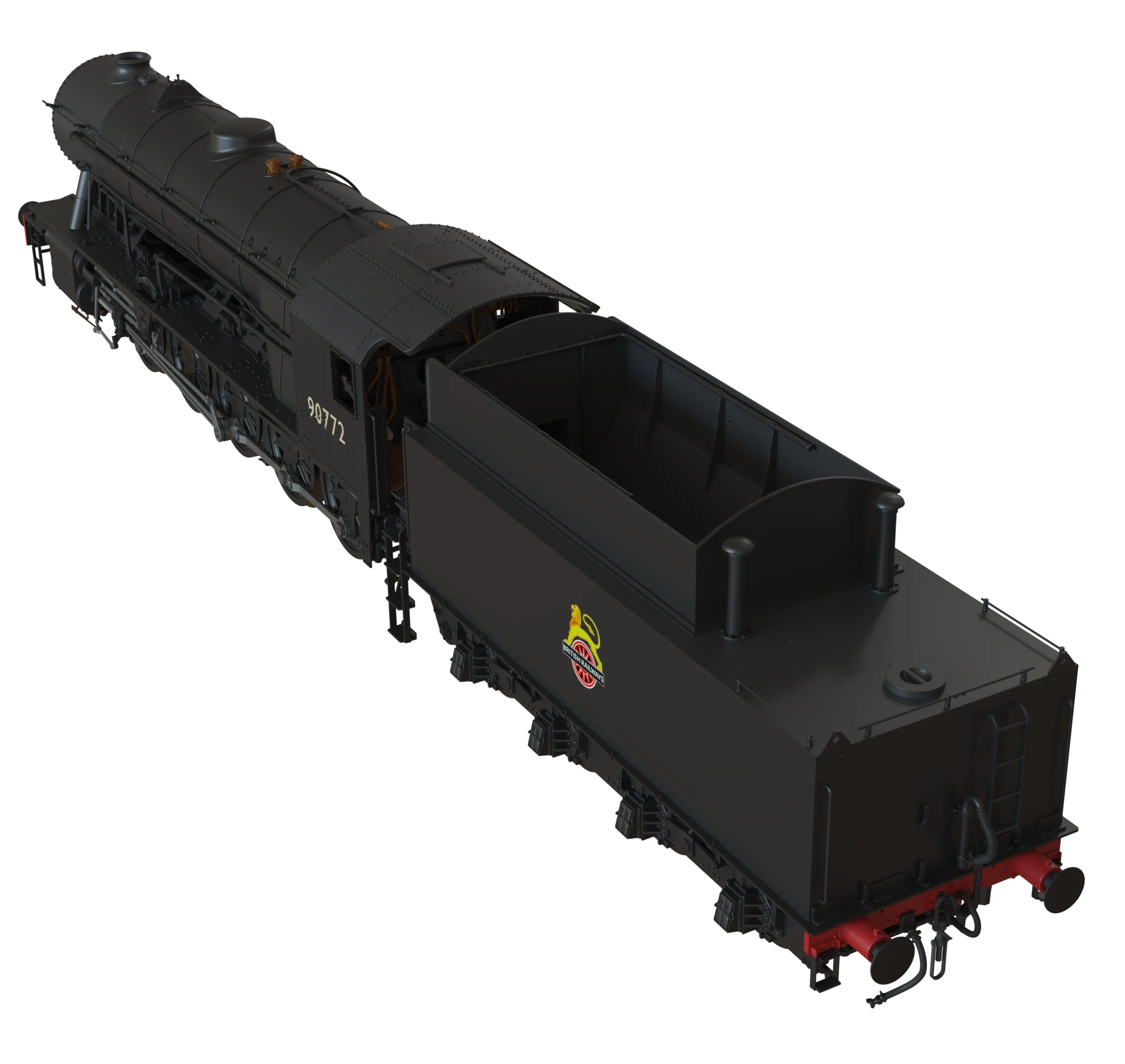 C1004S WD Austerity 2-10-0 BR Black Early Crest No.90772 Steam Locomotive - DCC Sound - Image 5