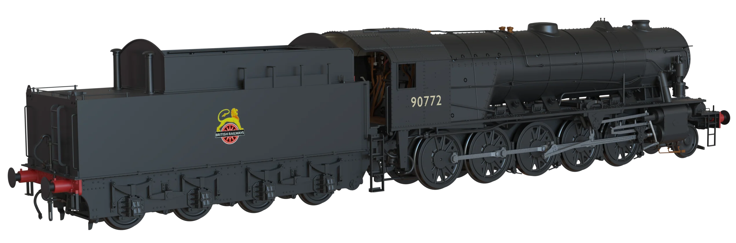 C1004S WD Austerity 2-10-0 BR Black Early Crest No.90772 Steam Locomotive - DCC Sound - Image 7
