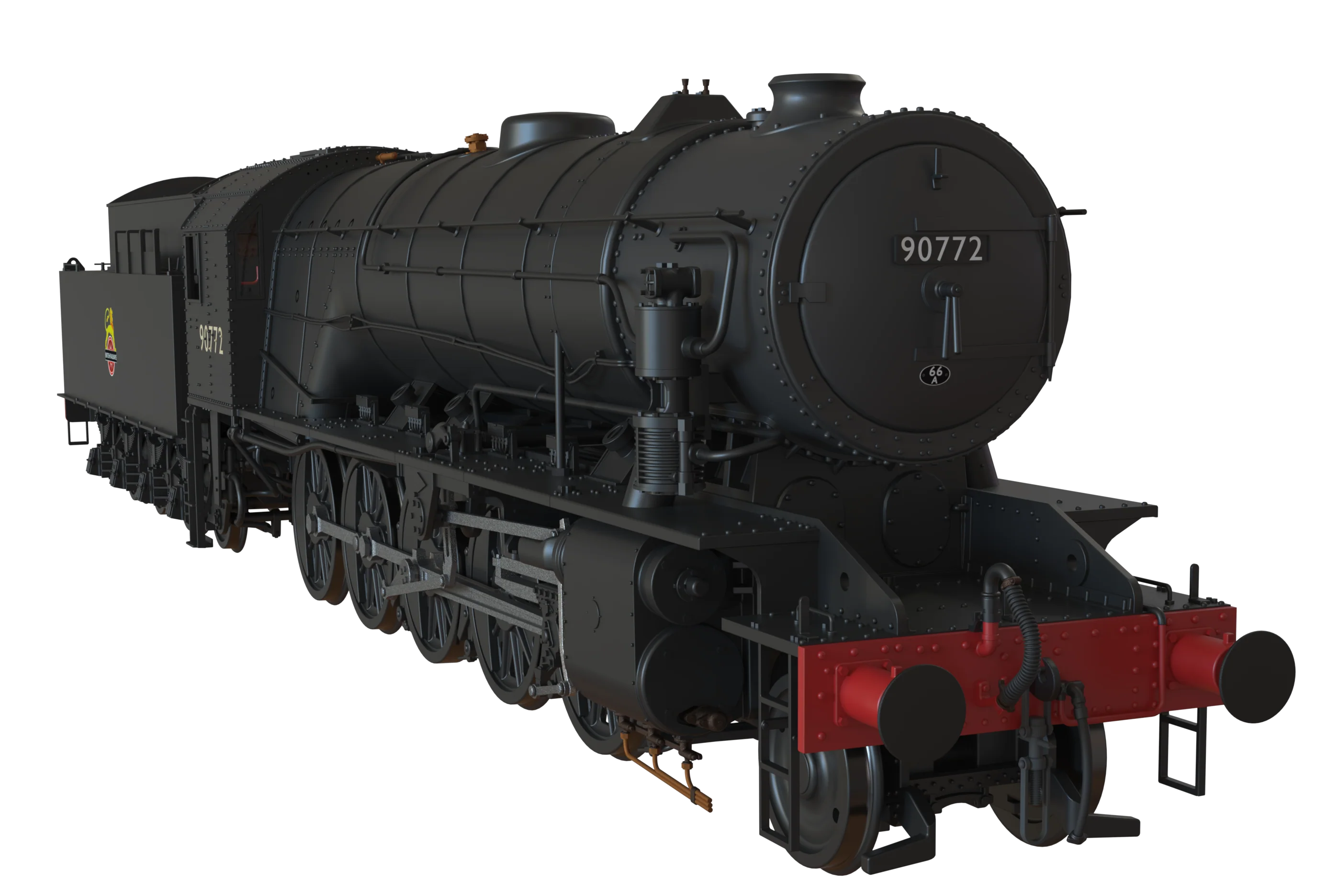 C1004S WD Austerity 2-10-0 BR Black Early Crest No.90772 Steam Locomotive - DCC Sound - Image 8