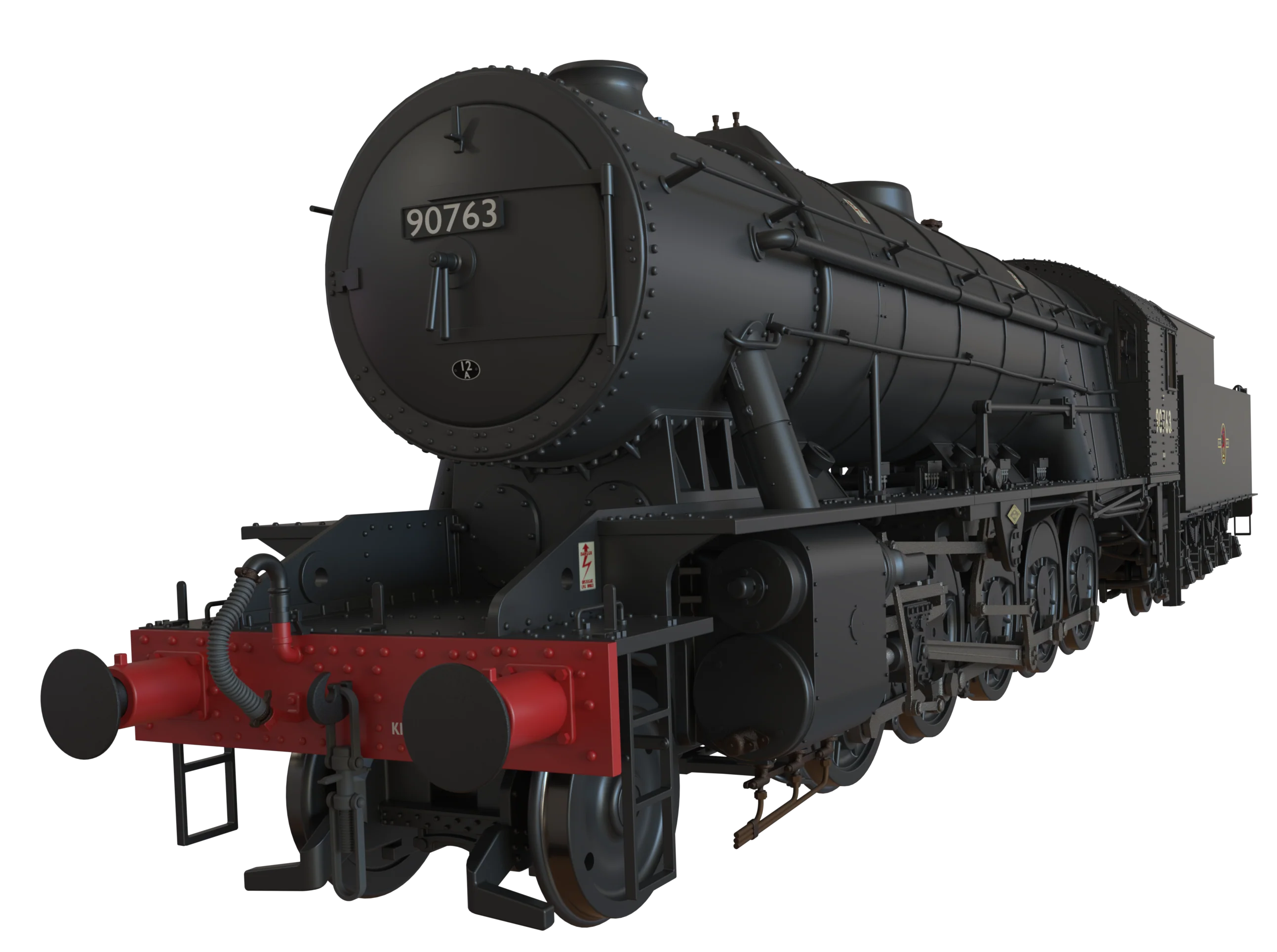 C1006BS WD Austerity 2-10-0 BR Black Late Crest No.90763 Steam Locomotive - DCC Sound - Image 2