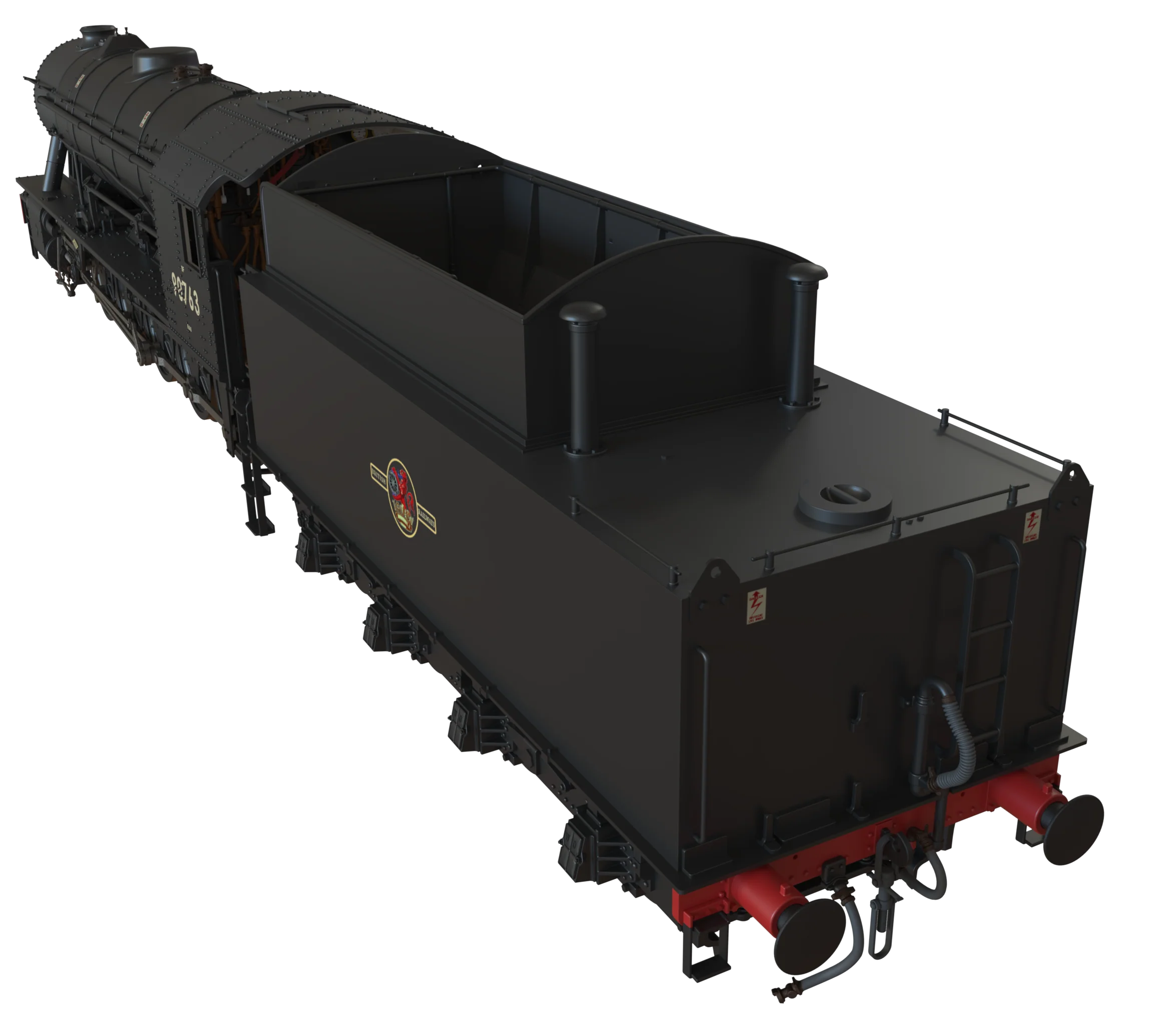 C1006BS WD Austerity 2-10-0 BR Black Late Crest No.90763 Steam Locomotive - DCC Sound - Image 4